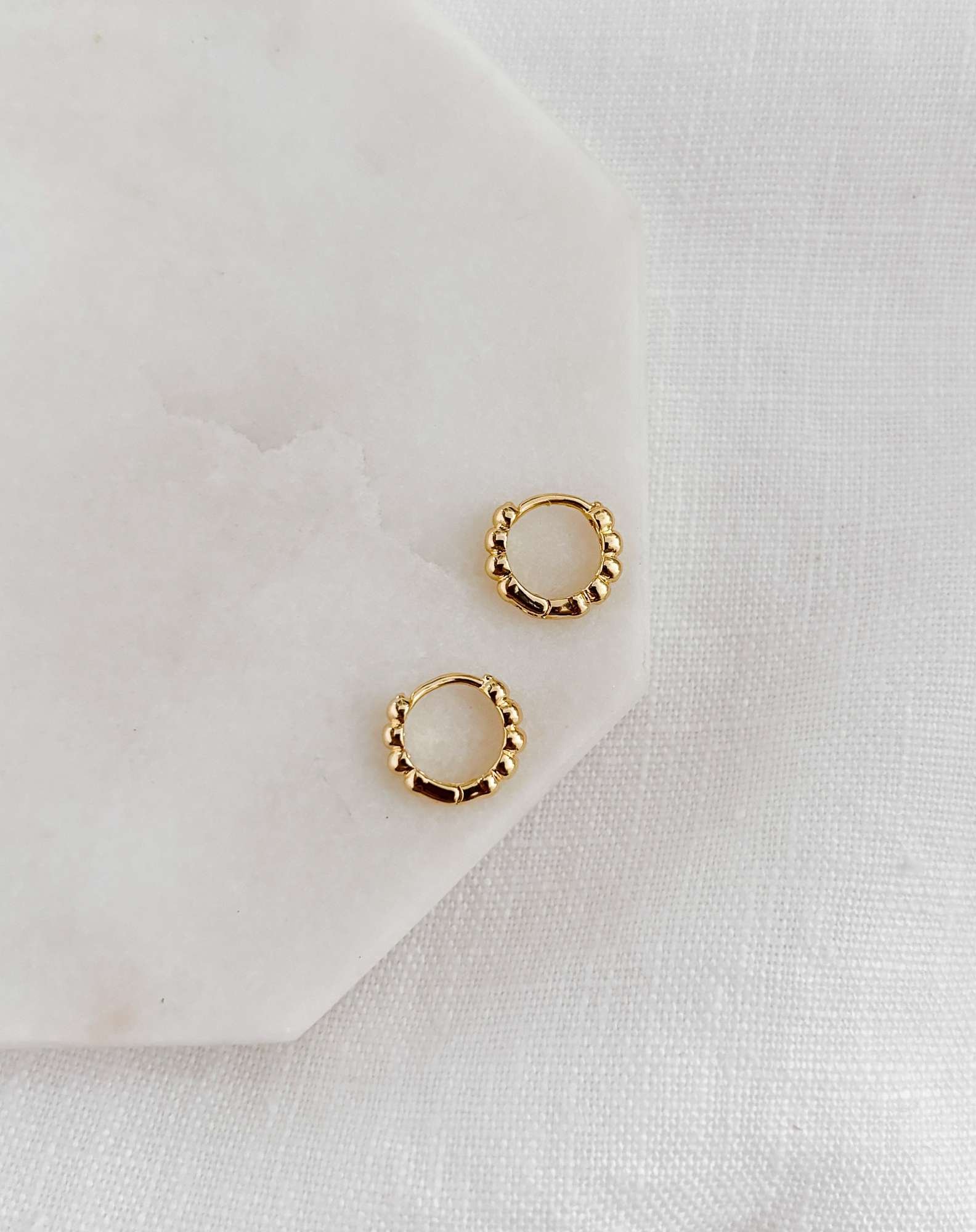 Argolinha Click Dots Banho Ouro Dourado 1