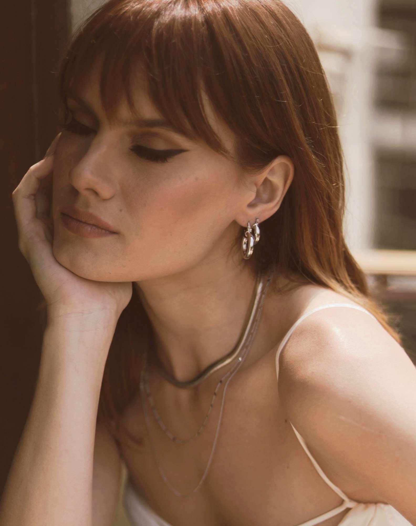 Argola Classy Prateada Prata 2