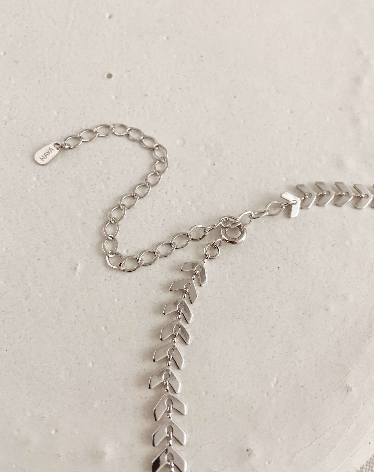 Gargantilha Escama Prateada Prata 4