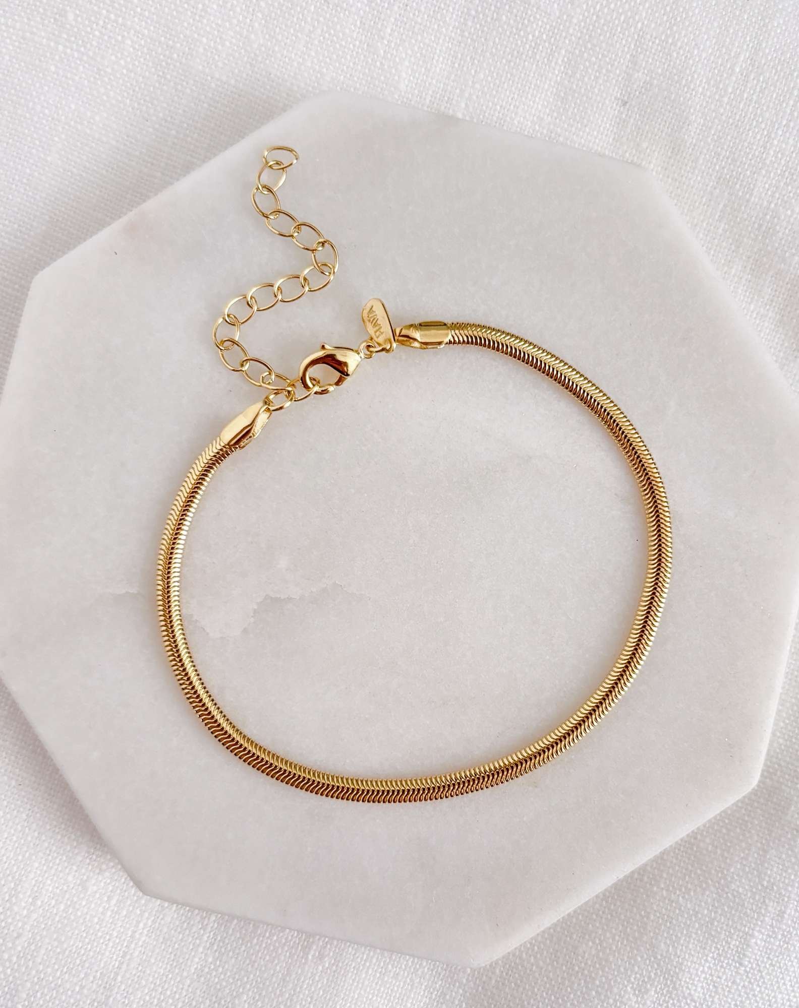 Pulseira Snake Banho Ouro Dourado 3