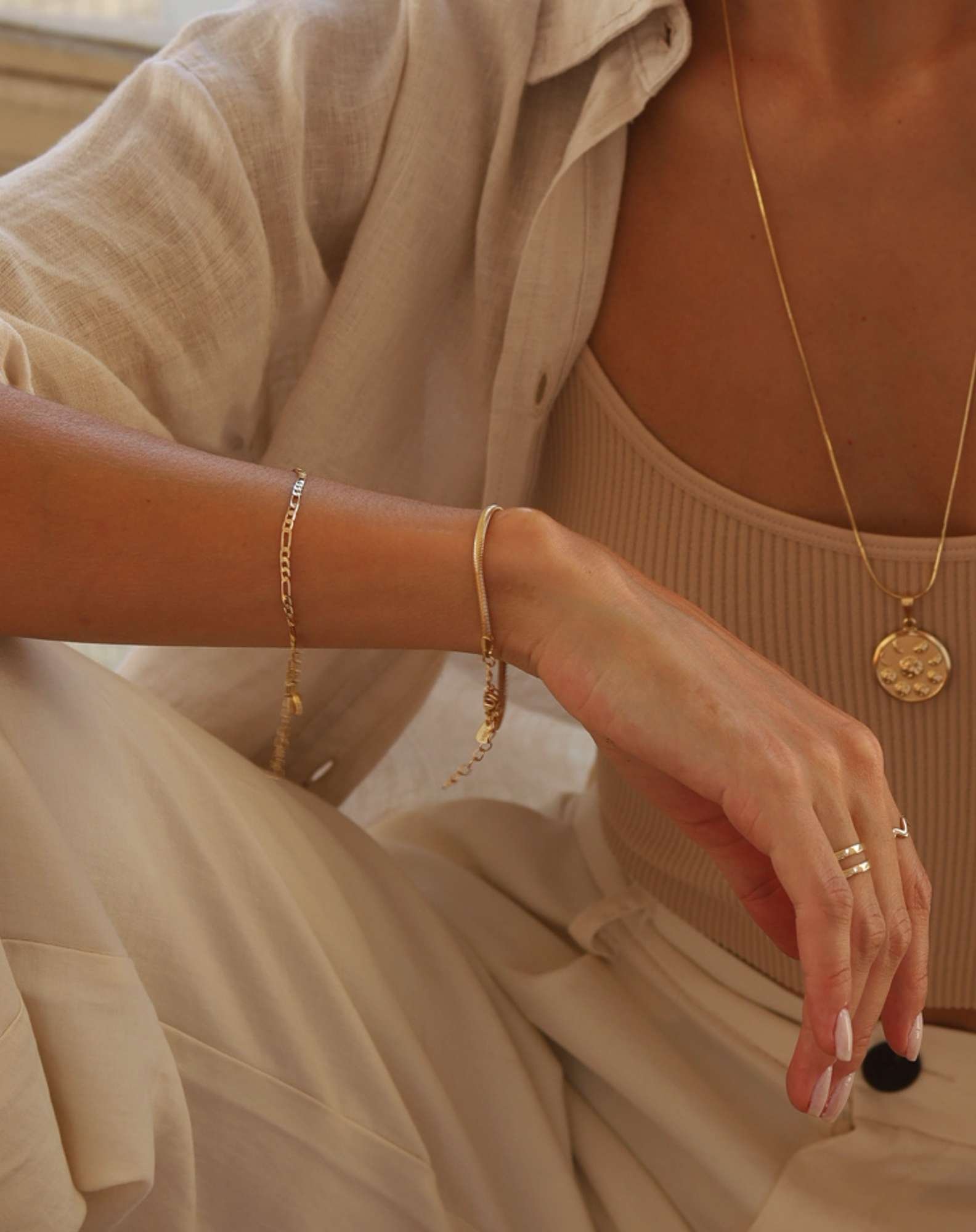 Pulseira Snake Banho Ouro Dourado 4