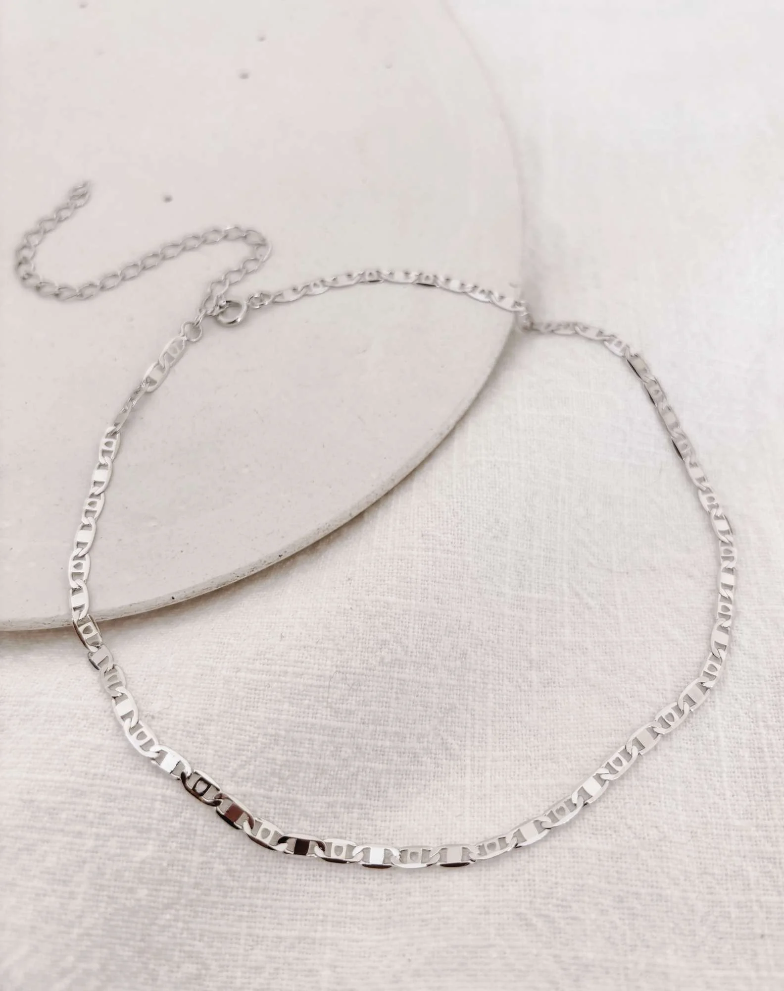 Gargantilha Groumet Prateada