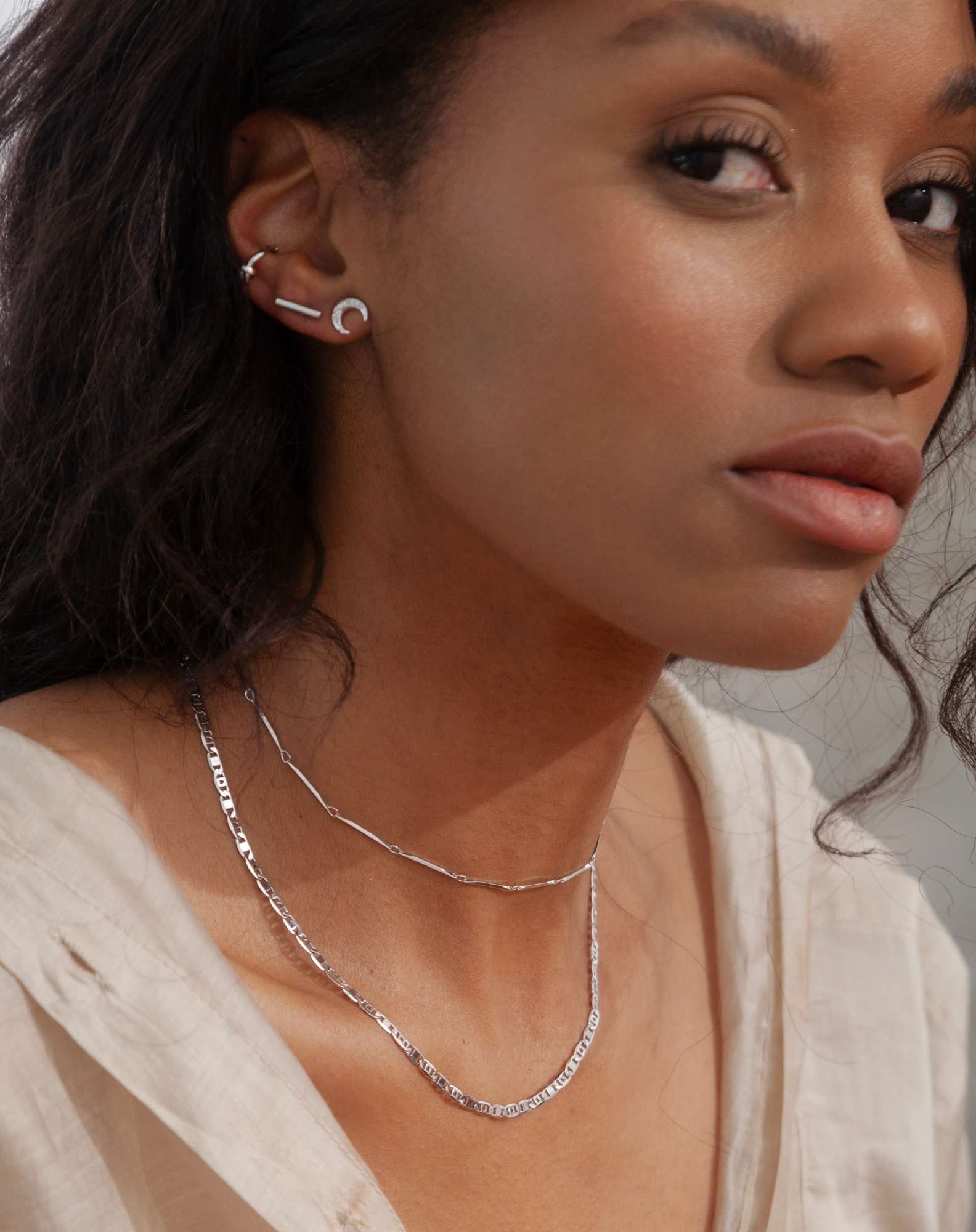 Gargantilha Groumet Prateada Prata 5