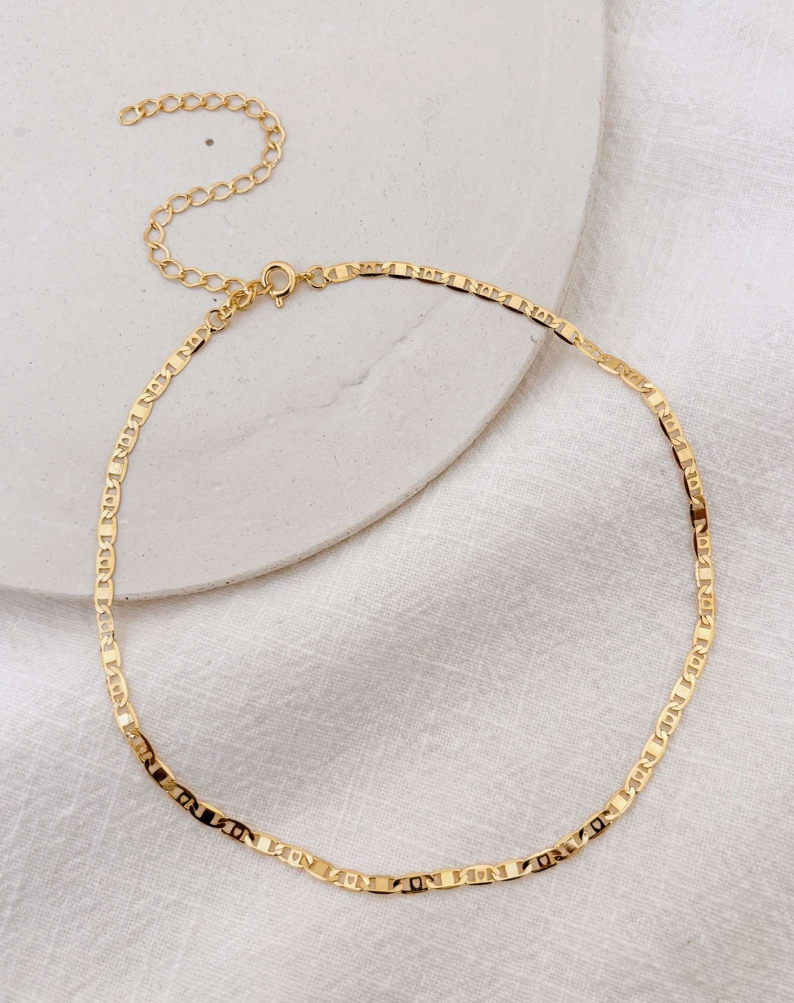 Gargantilha Groumet Banho Ouro Dourado 3