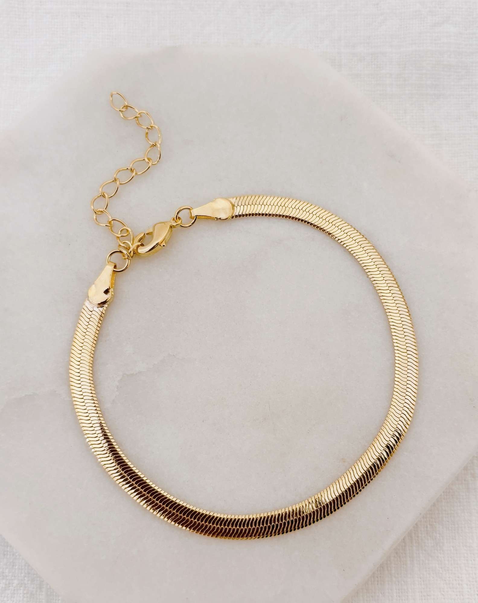 Pulseira Fita 3mm Banho Ouro