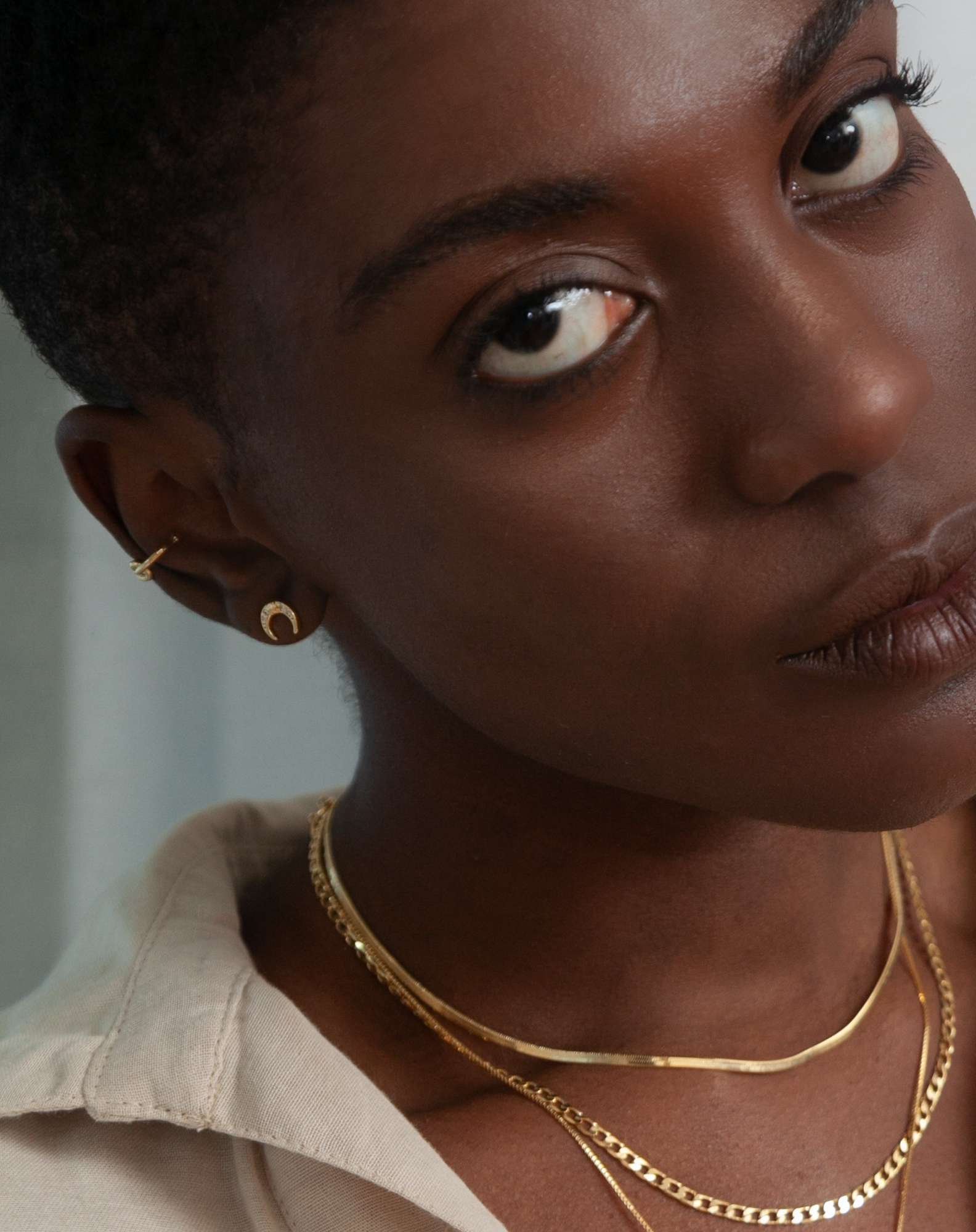 Piercing Fake No Banho Ouro Dourado 3