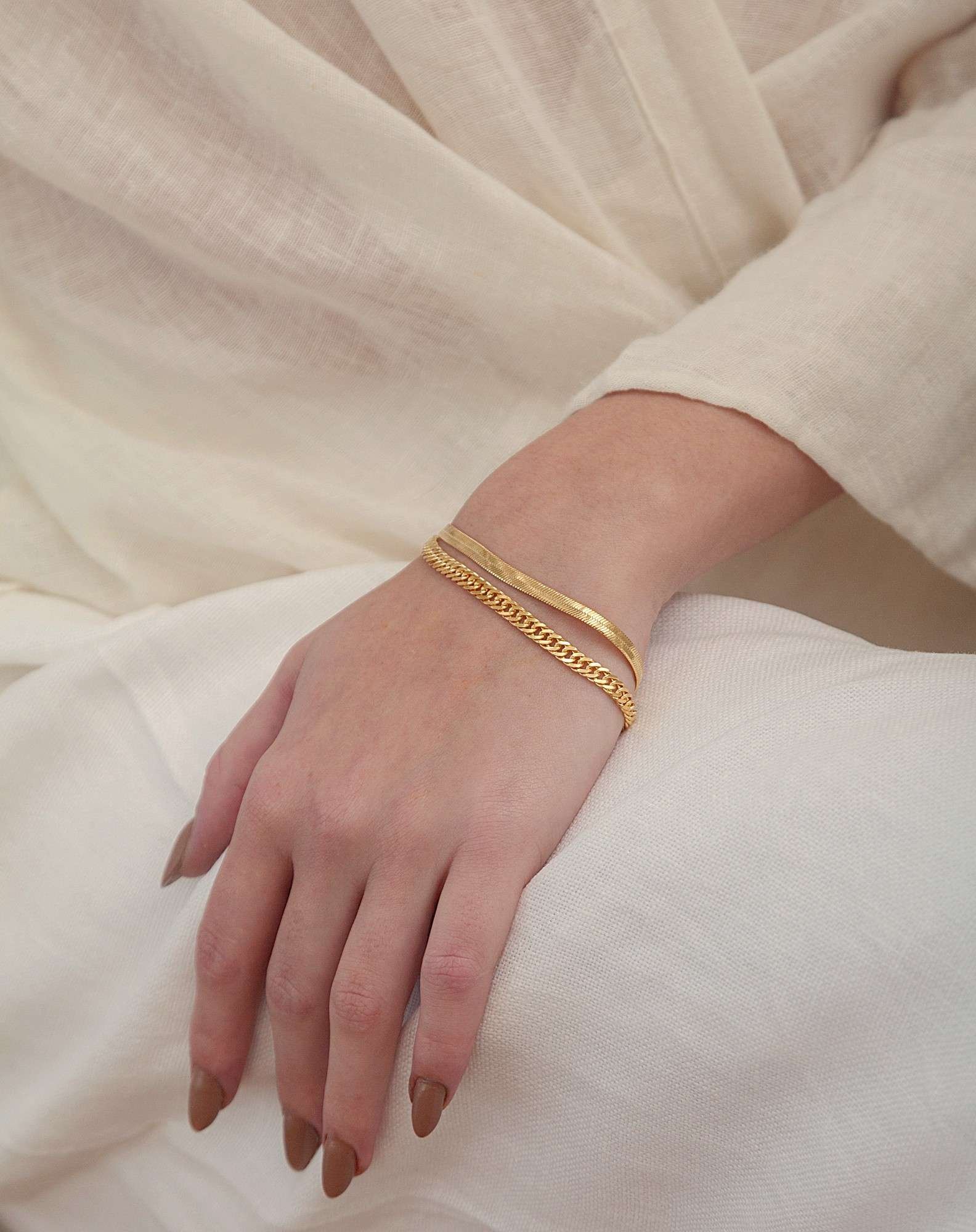 Pulseira Chain Banho Ouro Dourado 2