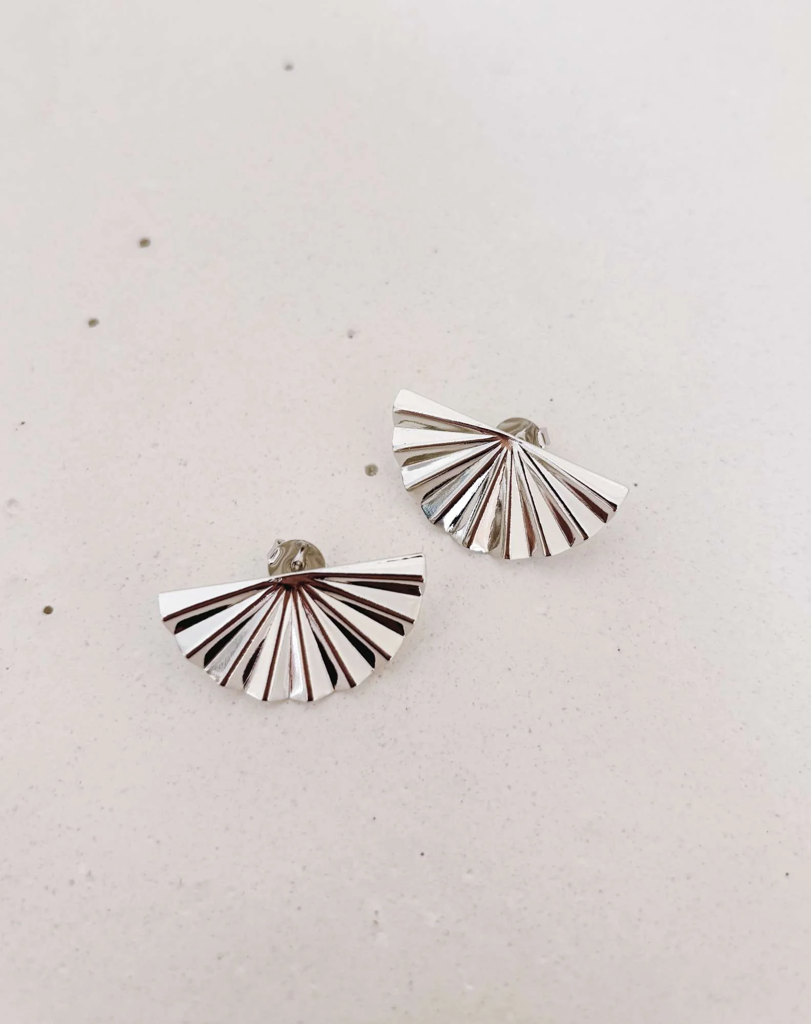 Brinco Leque Prateado Prata 3