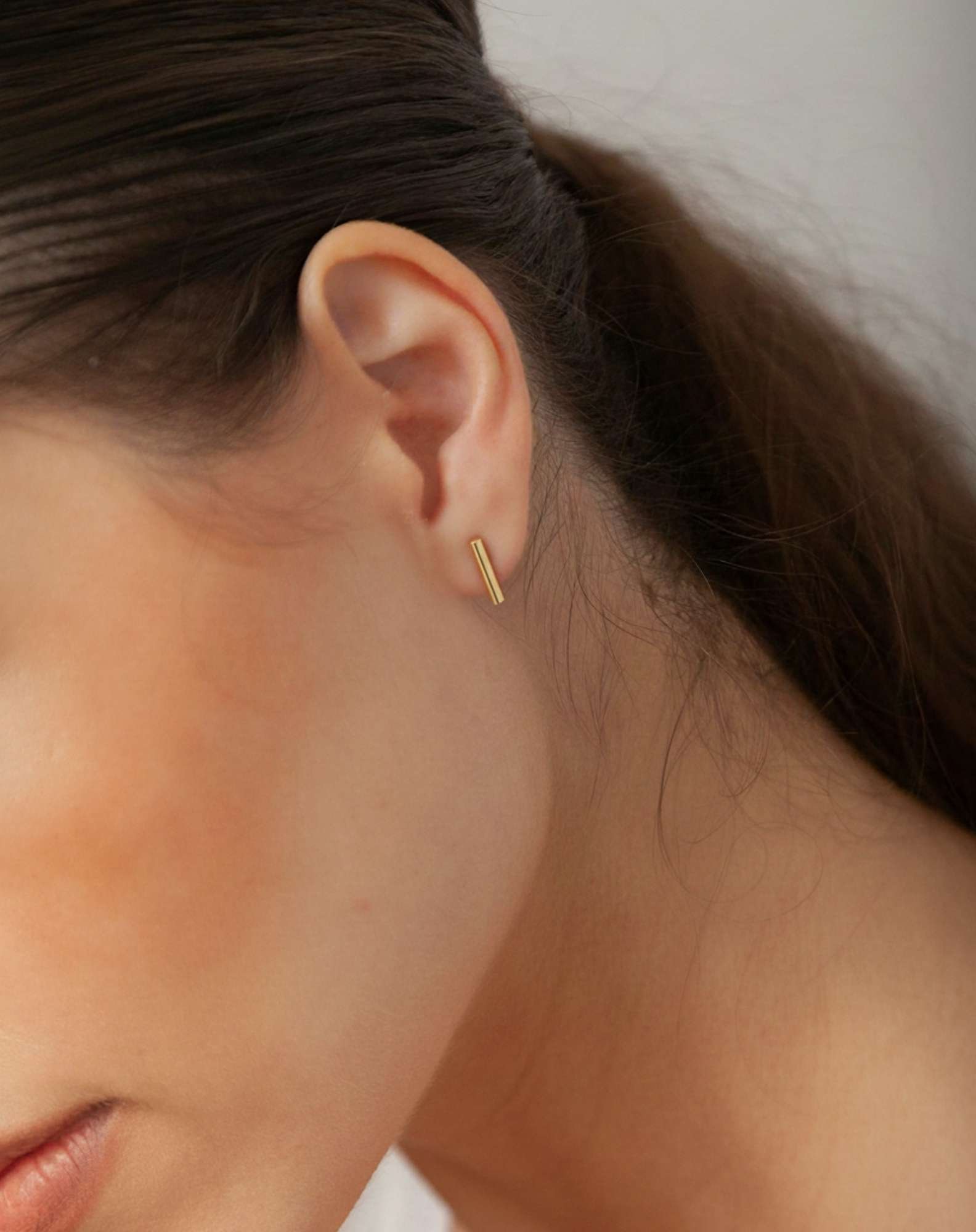 Brinco Palito Banho Ouro Dourado 2