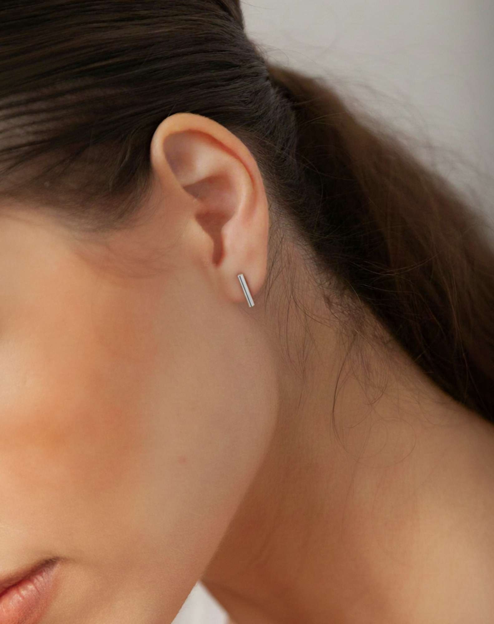 Brinco Palito Prateado Prata 3