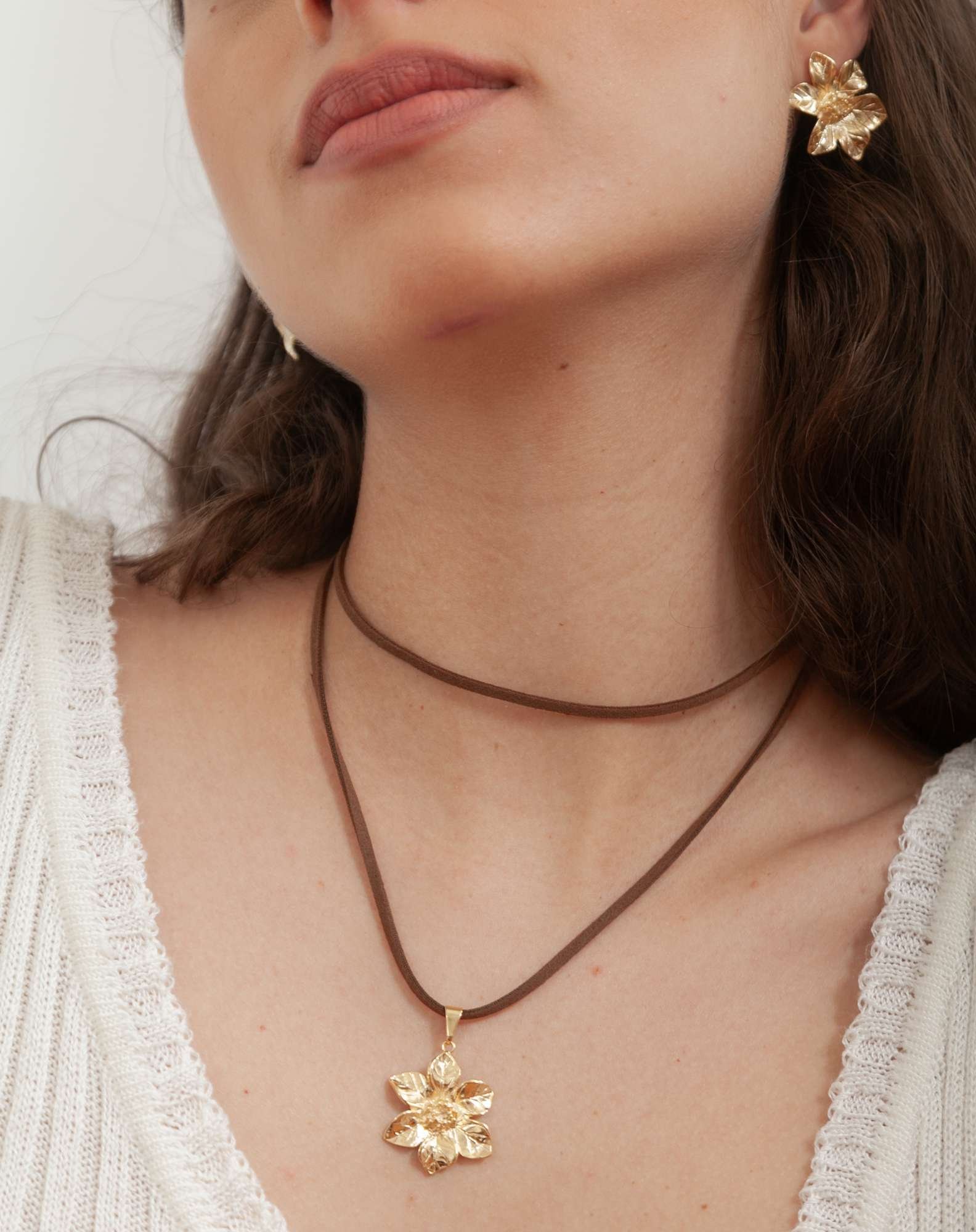 Colar Gardenia Banho Ouro Dourado 2