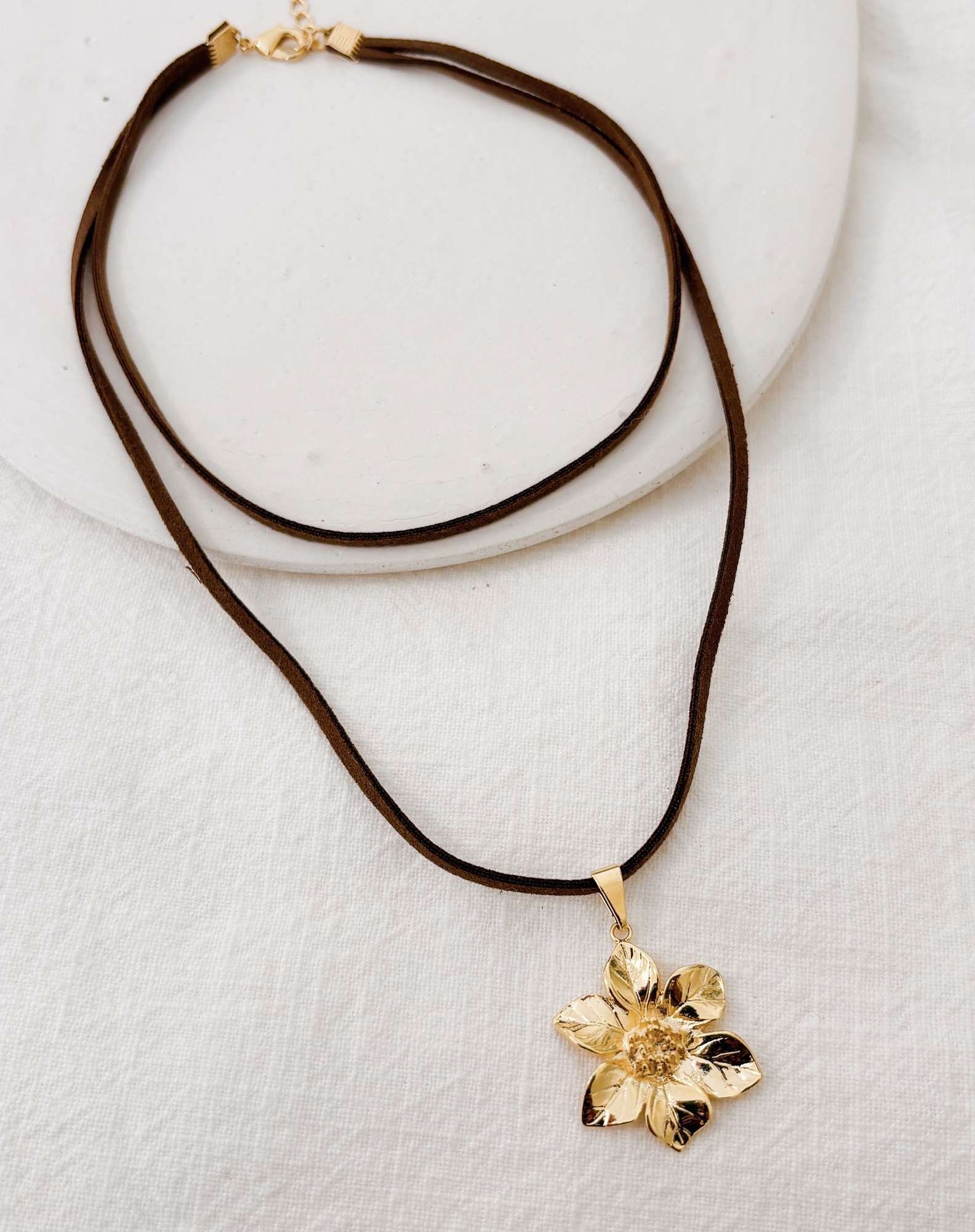 Colar Gardenia Banho Ouro Dourado 3