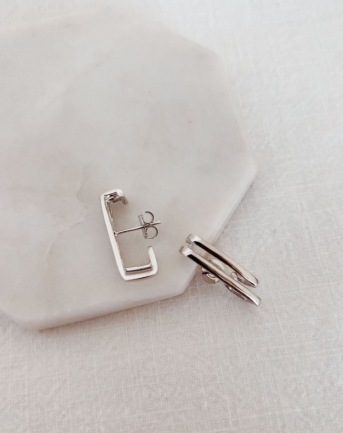 Ear Hook Lilly Prateado Prata 3