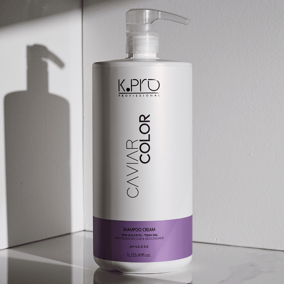 Shampoo Cream Linha Caviar Color Profissional 1 Litro 1L 3
