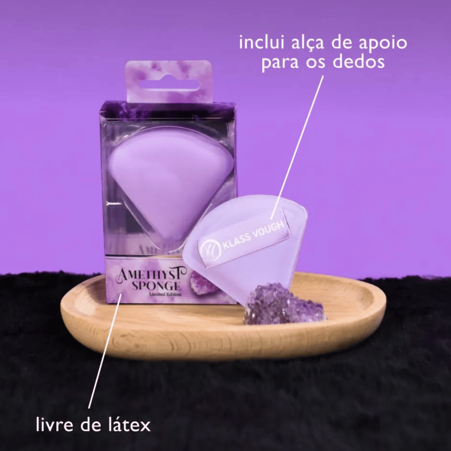 Esponja Para Corretivo Amethyst PF-540 Klass Vough Roxo 5