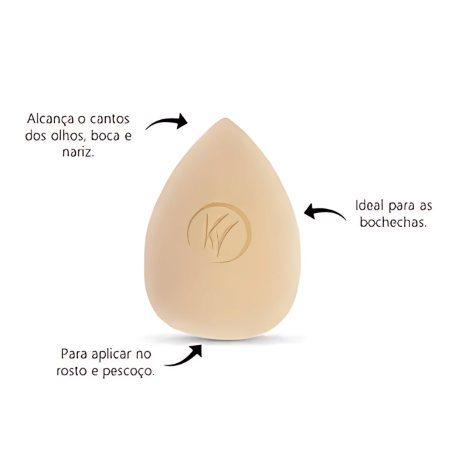 Esponja Para Base Beige Skin Shades PF-444-04 Klass Vough Beige 4