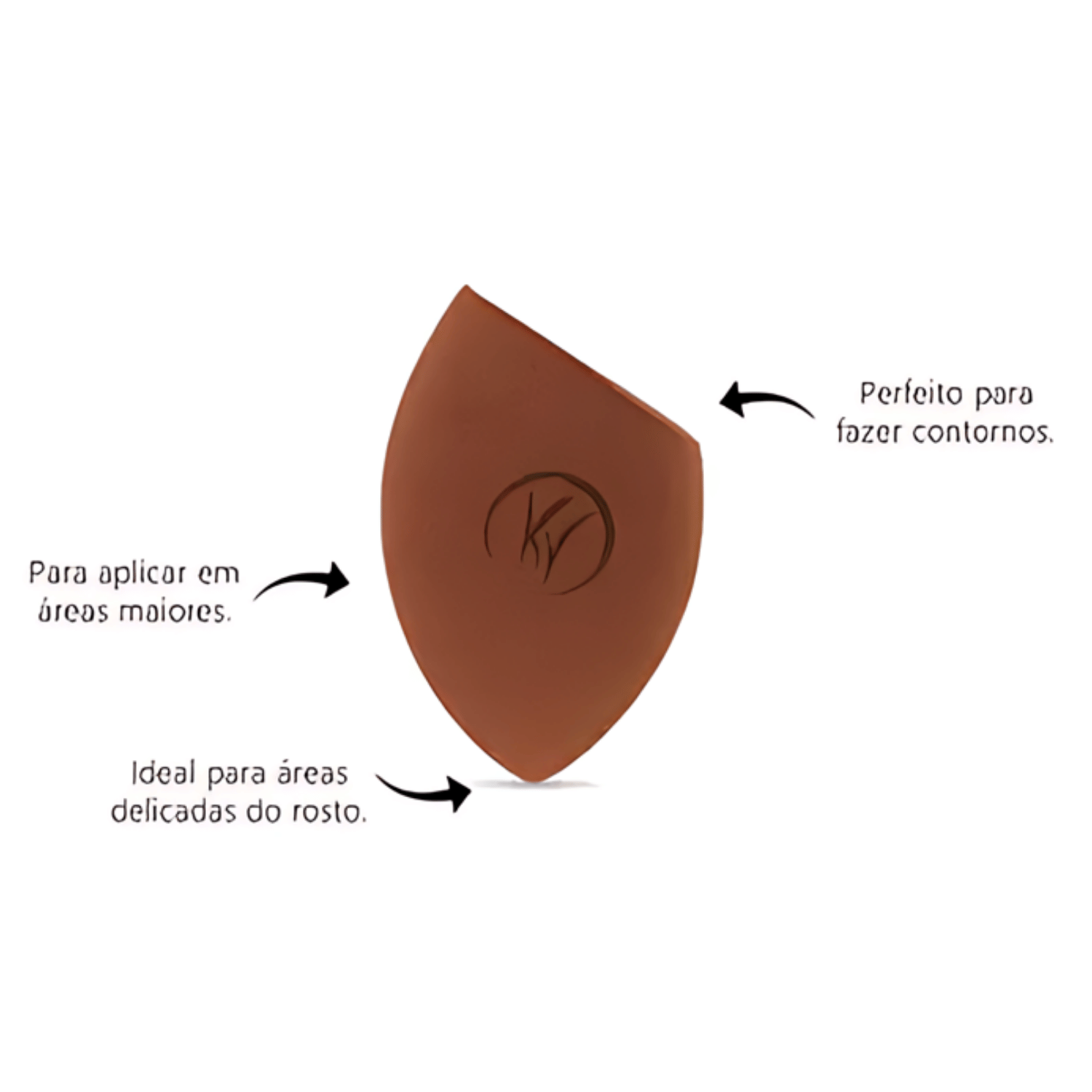 Esponja de Maquiagem - Skin Shades Caramel - Klass Vough ÚNICO 5