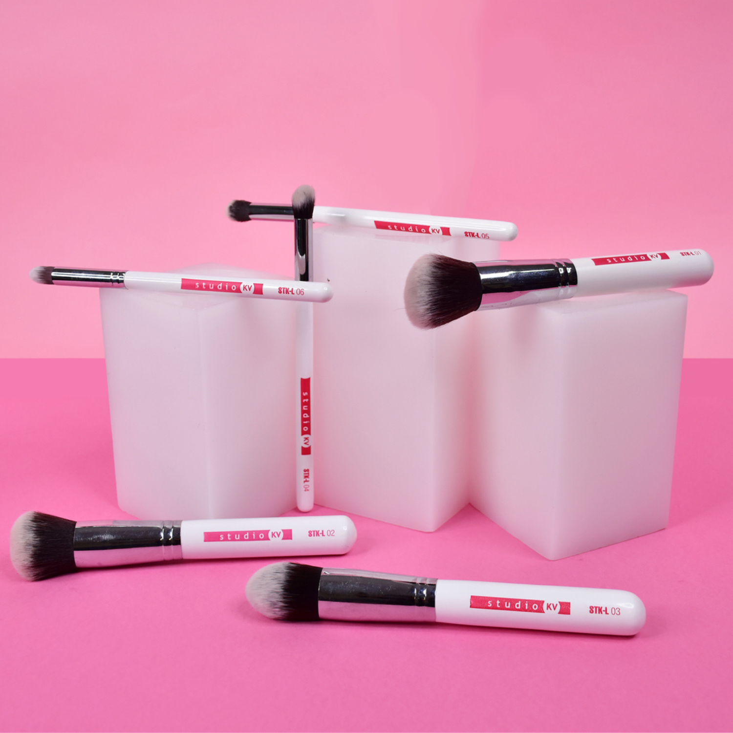 Kit de Pinceis Essential Klass Vough Studio KV Branco 3