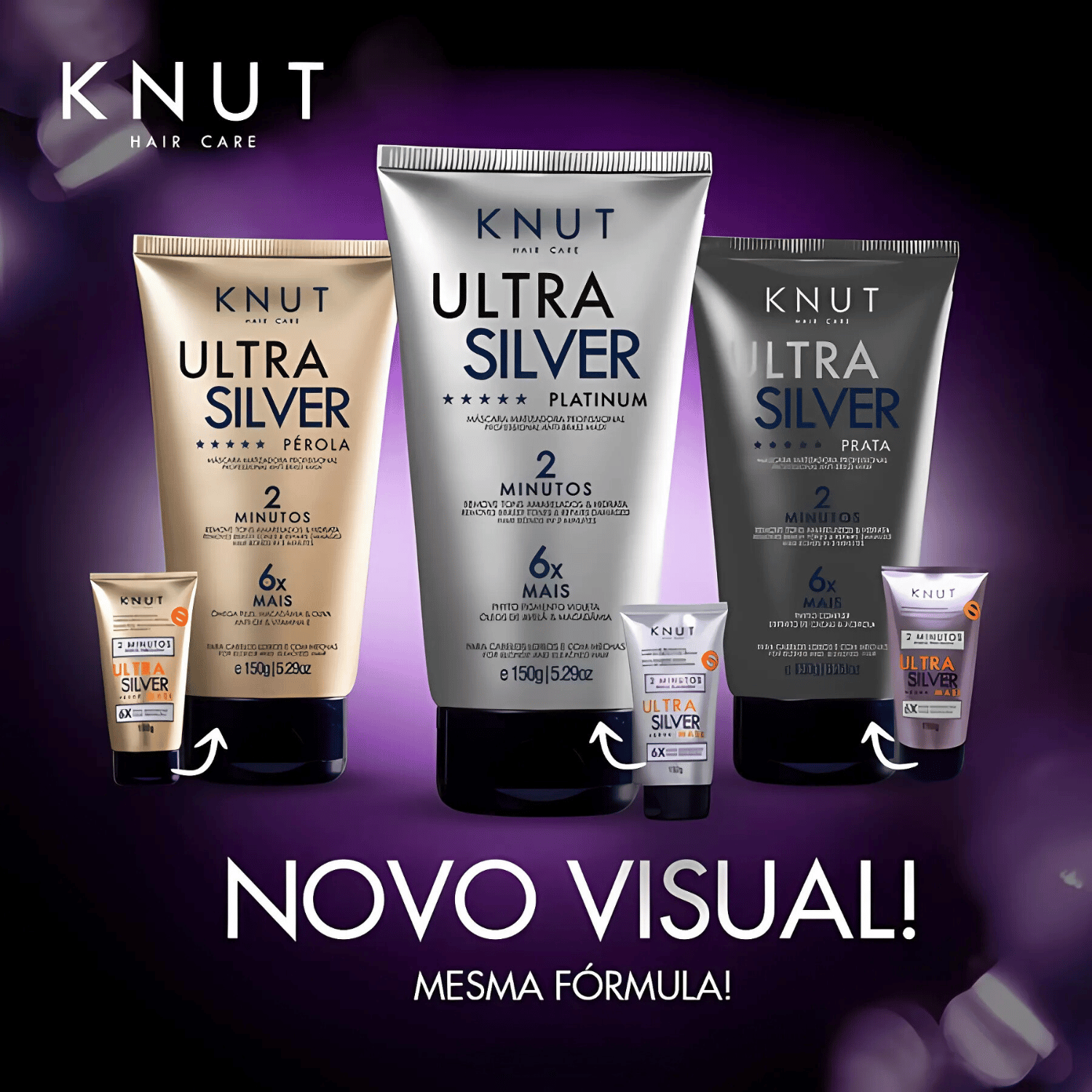 KNUT Ultra Silver Mascara 150g  Matizacao Perola 5