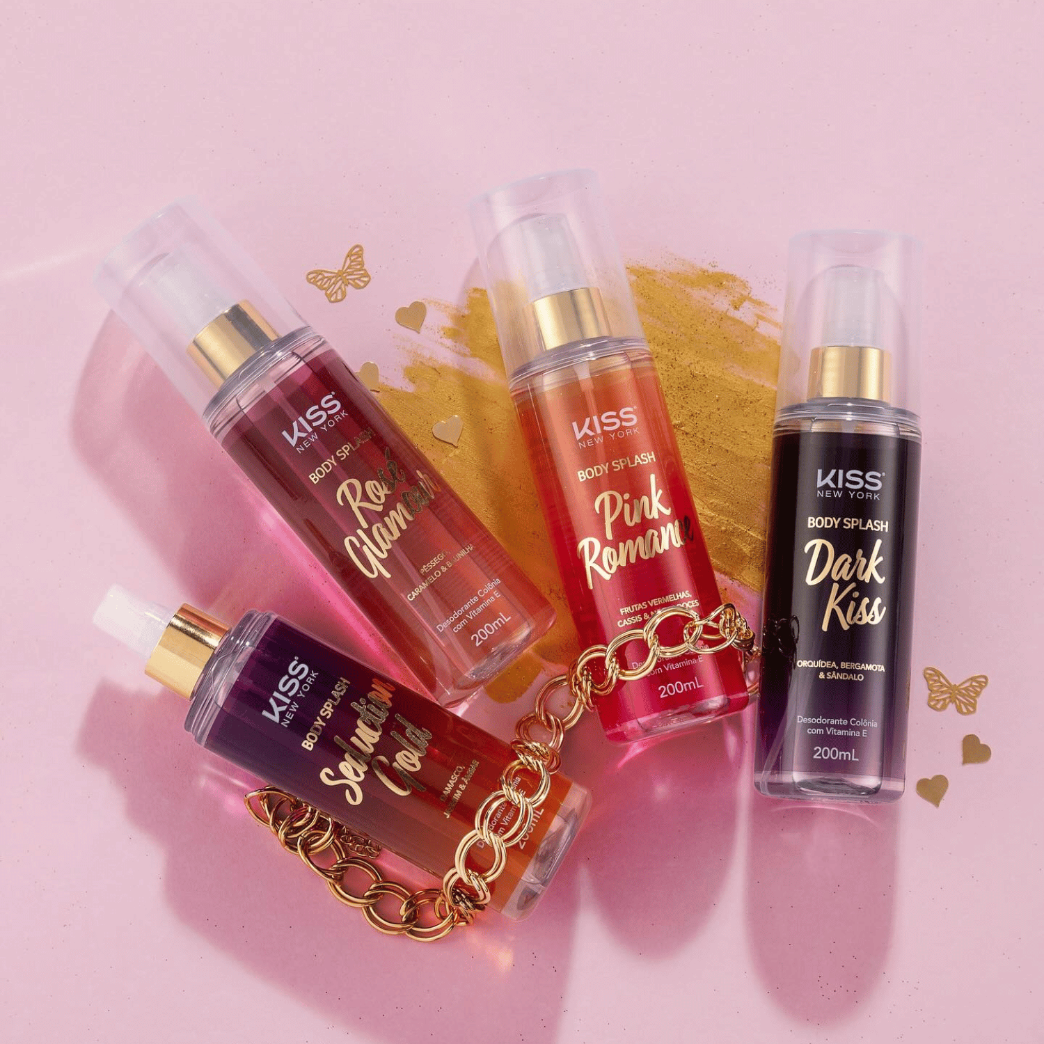 Body Splash Pink Romance - Kiss New York 200ml 4