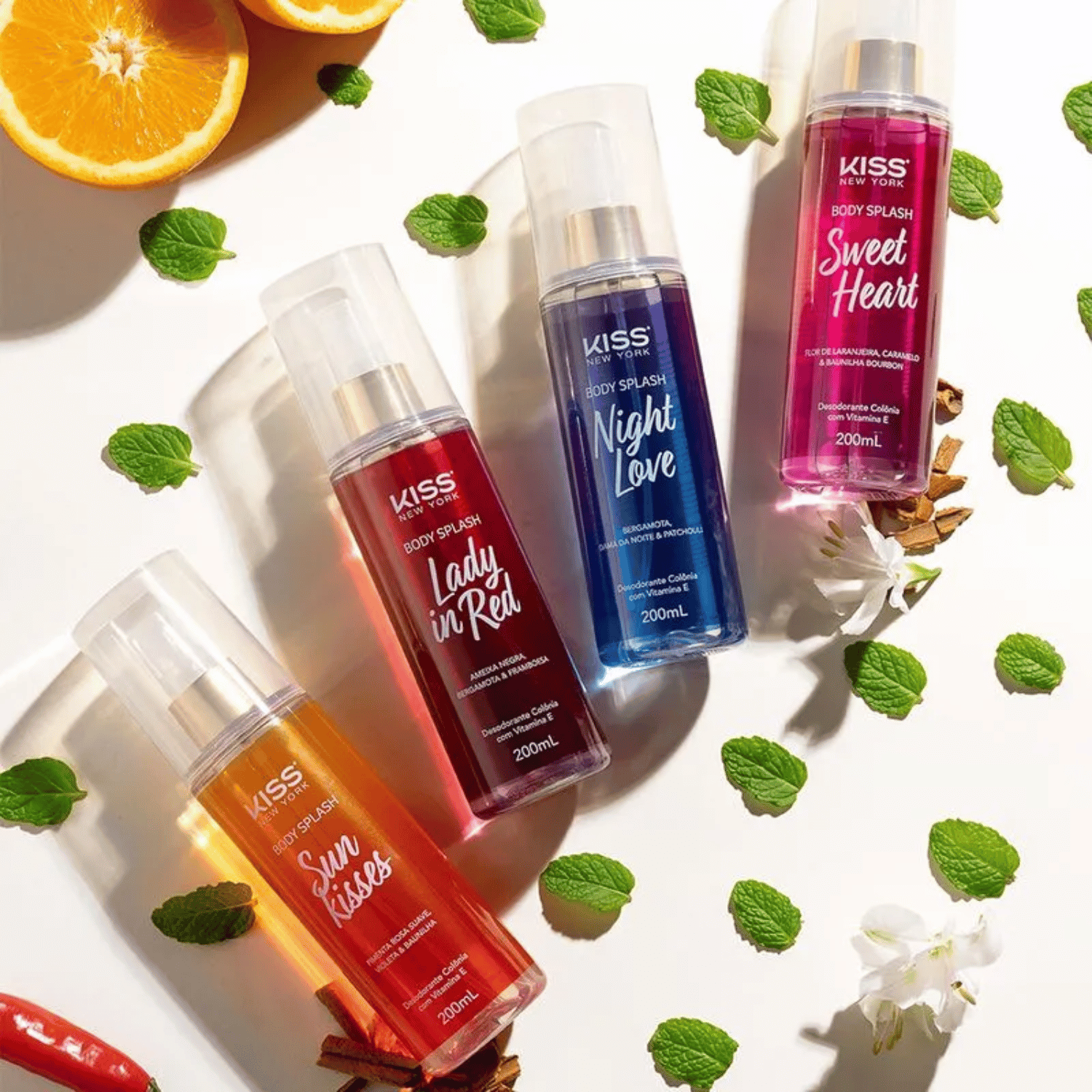 Body Splash Sweet Heart - Kiss New York 200ml 4