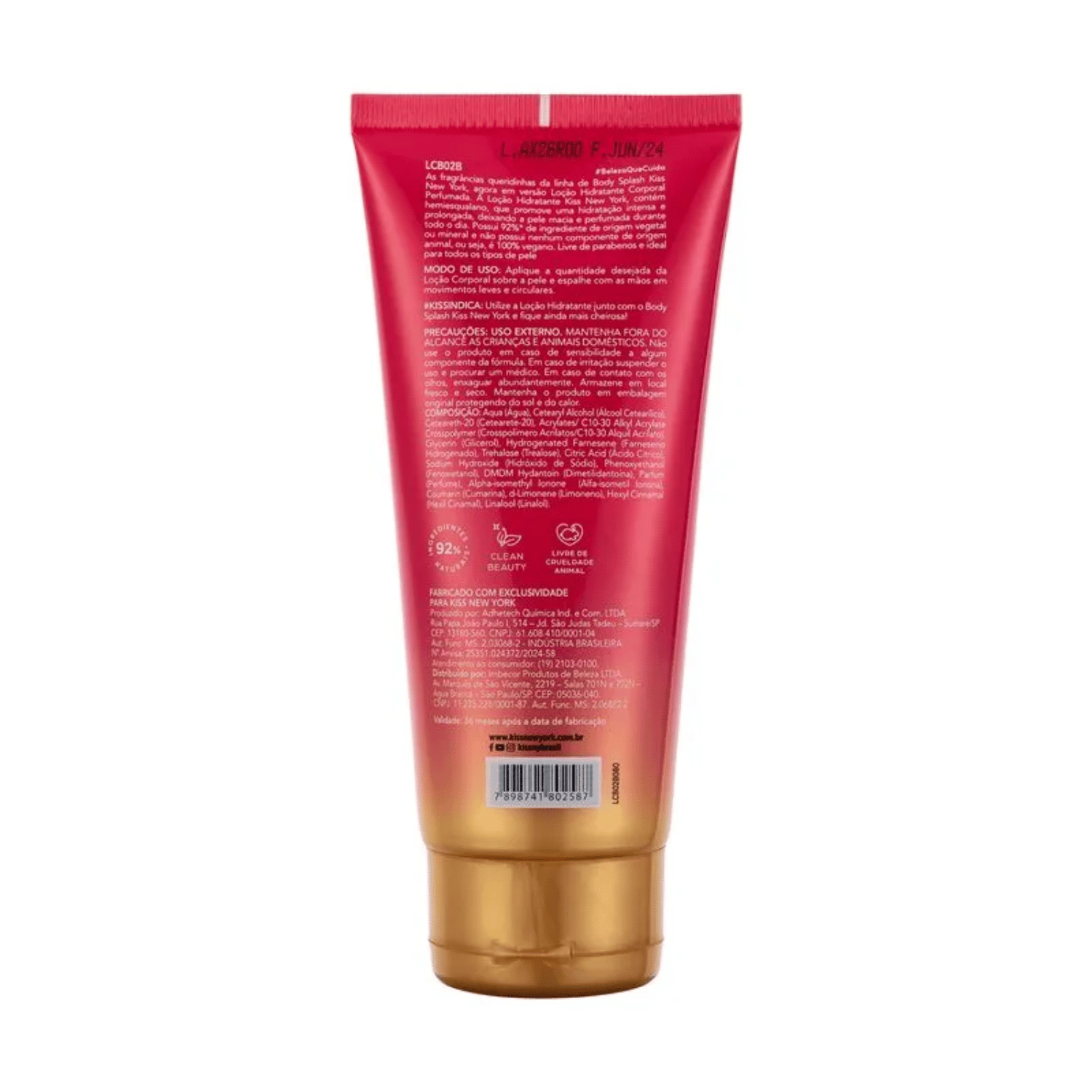Locao Corporal Sweet Heart - Kiss New York 180ml 2