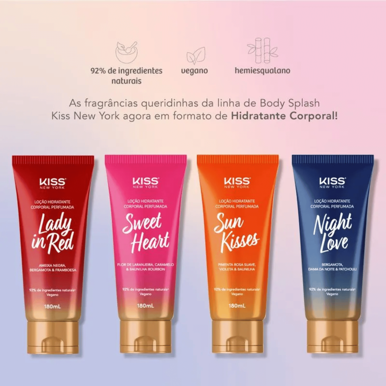 Locao Corporal Sweet Heart - Kiss New York 180ml 4