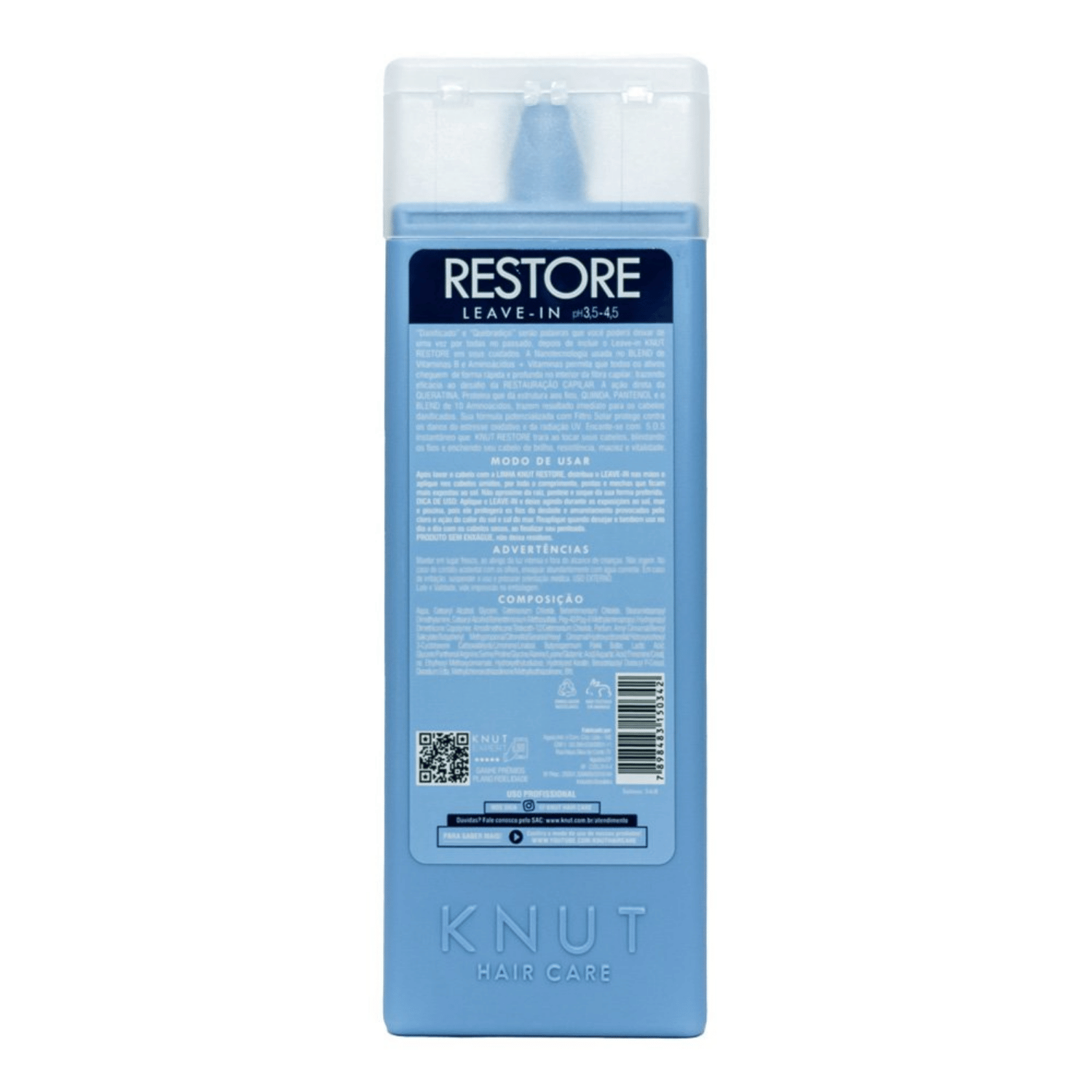 KNUT Restore Leave-in - Restauracao Sem Enxague 250ml 3