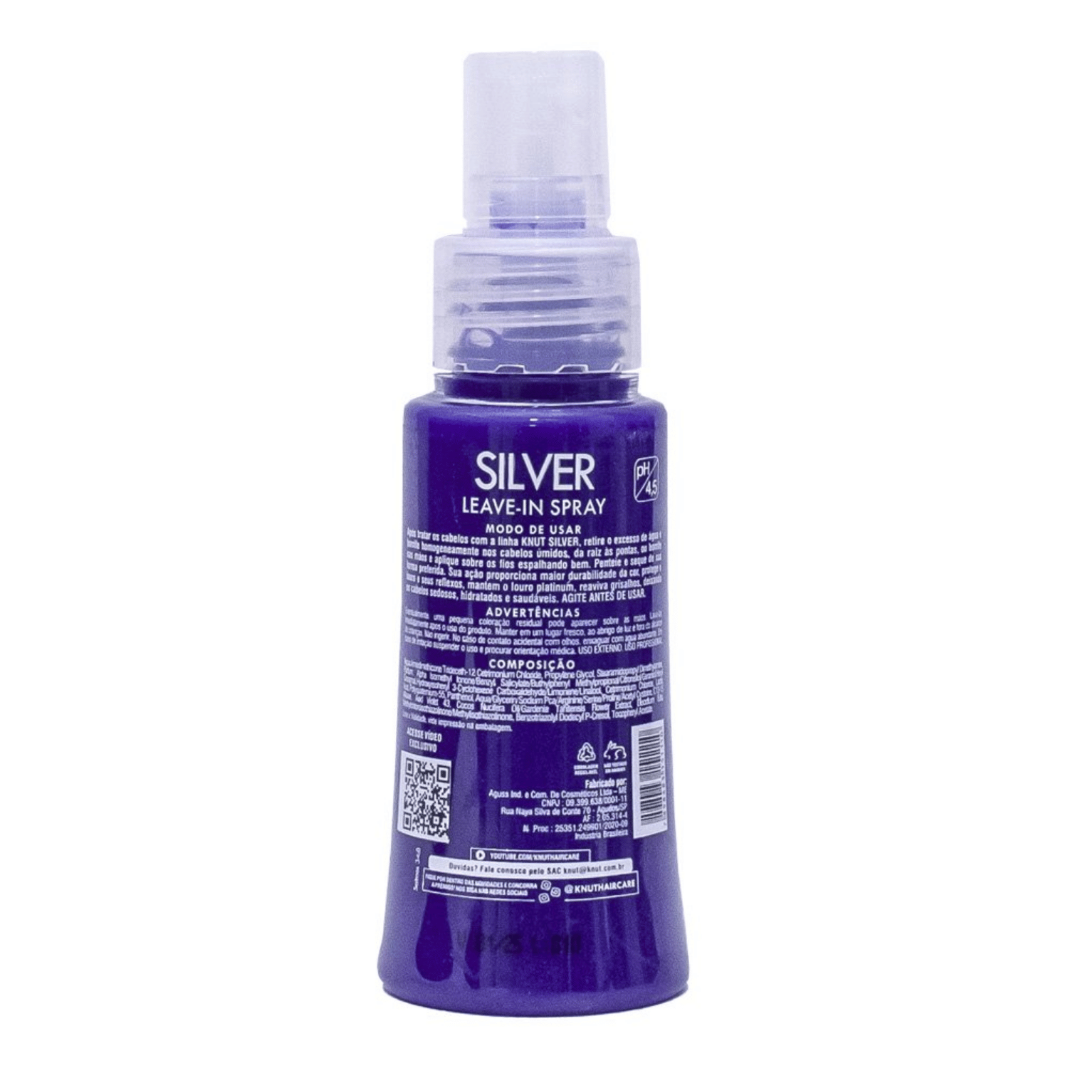 KNUT Silver Leave-in Spray - Protecao e Realce Platinum 70ml 2