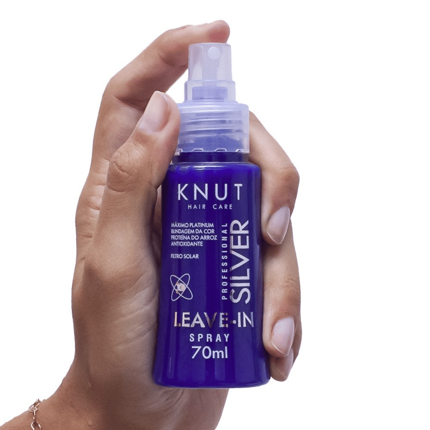 KNUT Silver Leave-in Spray - Protecao e Realce Platinum 70ml 3