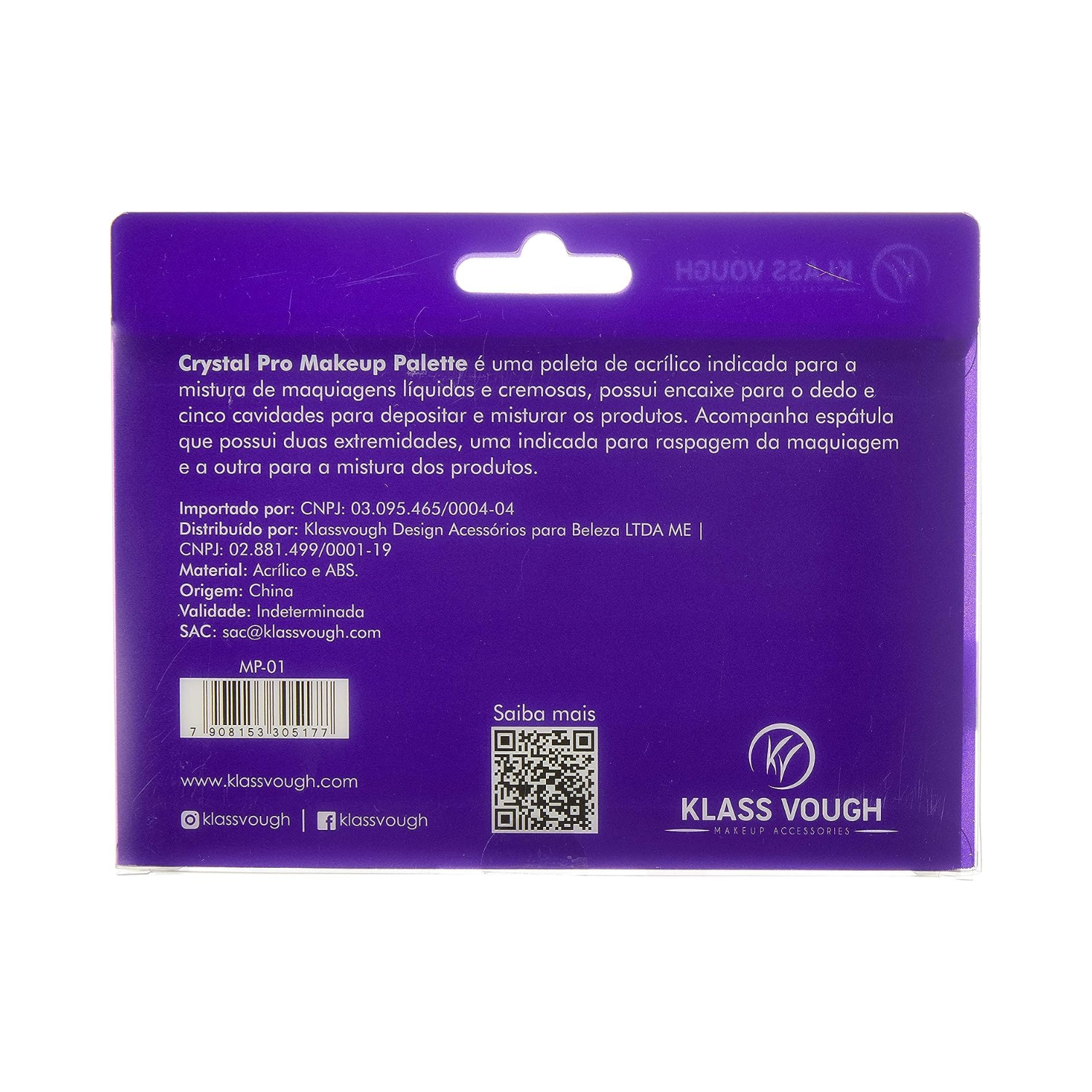 Crystal Pro Makeup Palette MP-01 - Klass Vough ÚNICO 4