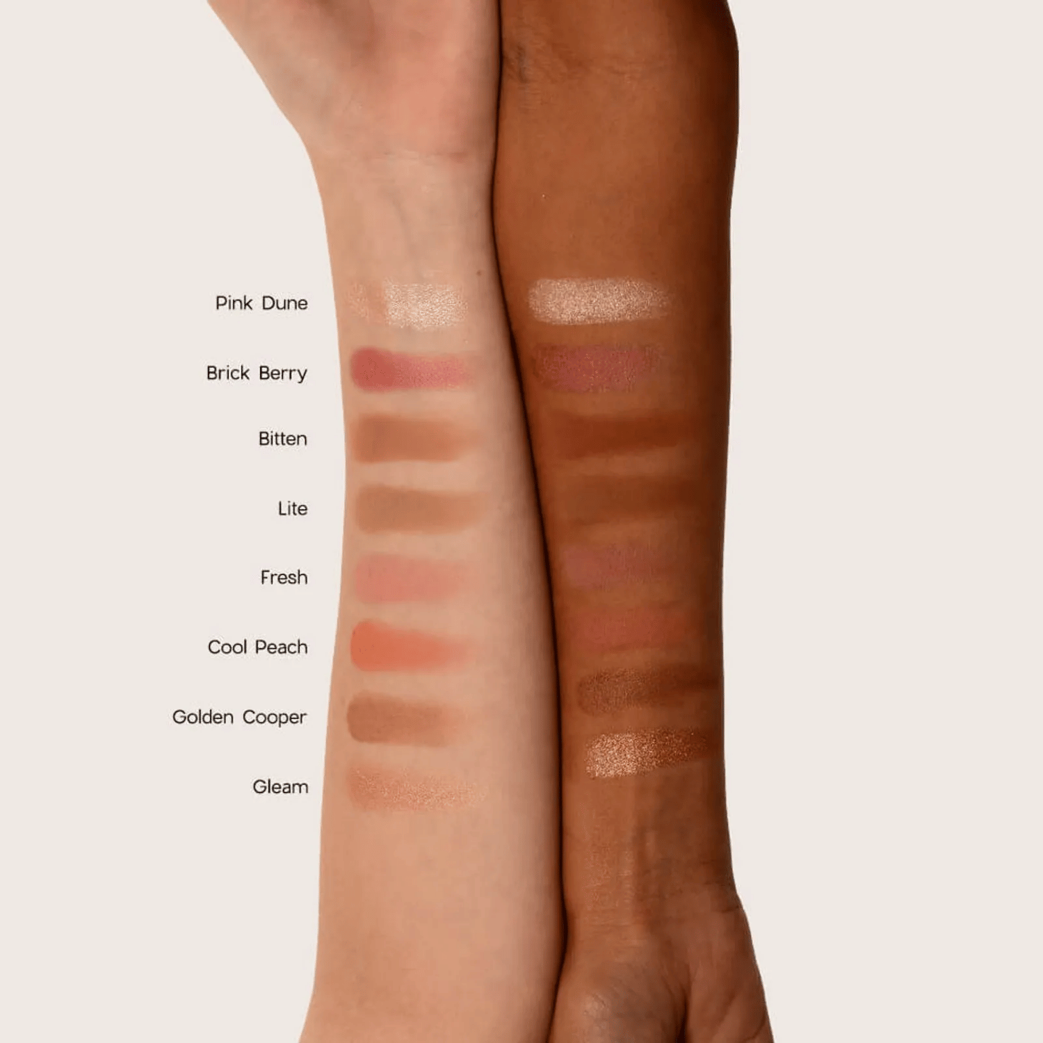 Paleta Multifuncional Face Oceane - Iluminador, Contorno e Blush Multicores 3