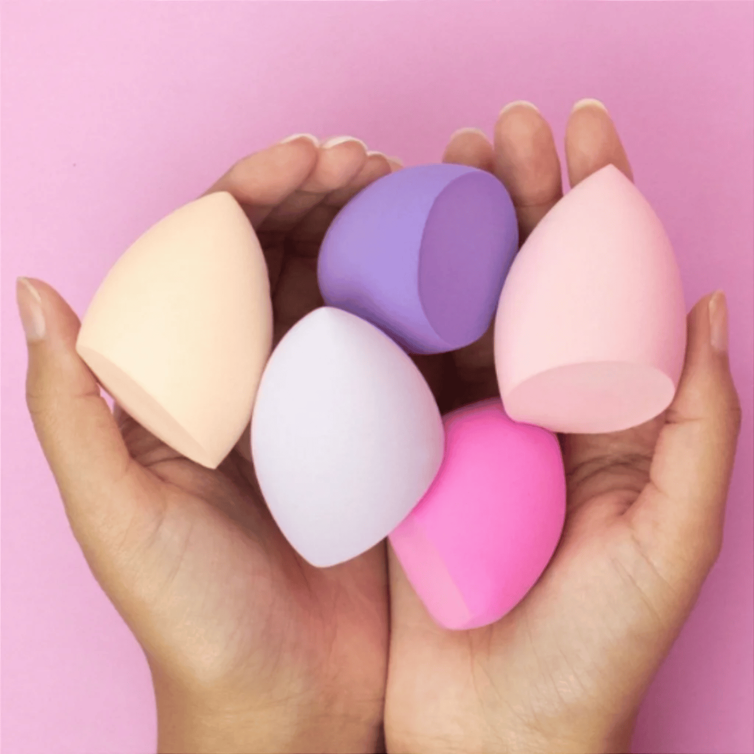 Esponja para Maquiagem Stay Beauty Cores Sortidas Rosa 5
