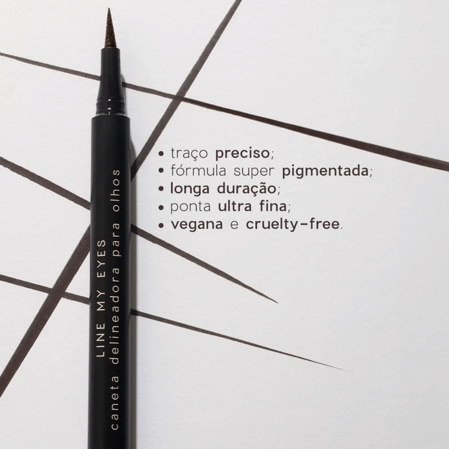 Caneta Delineadora Marrom Line My Eyes Oceane Edition Marrom 3