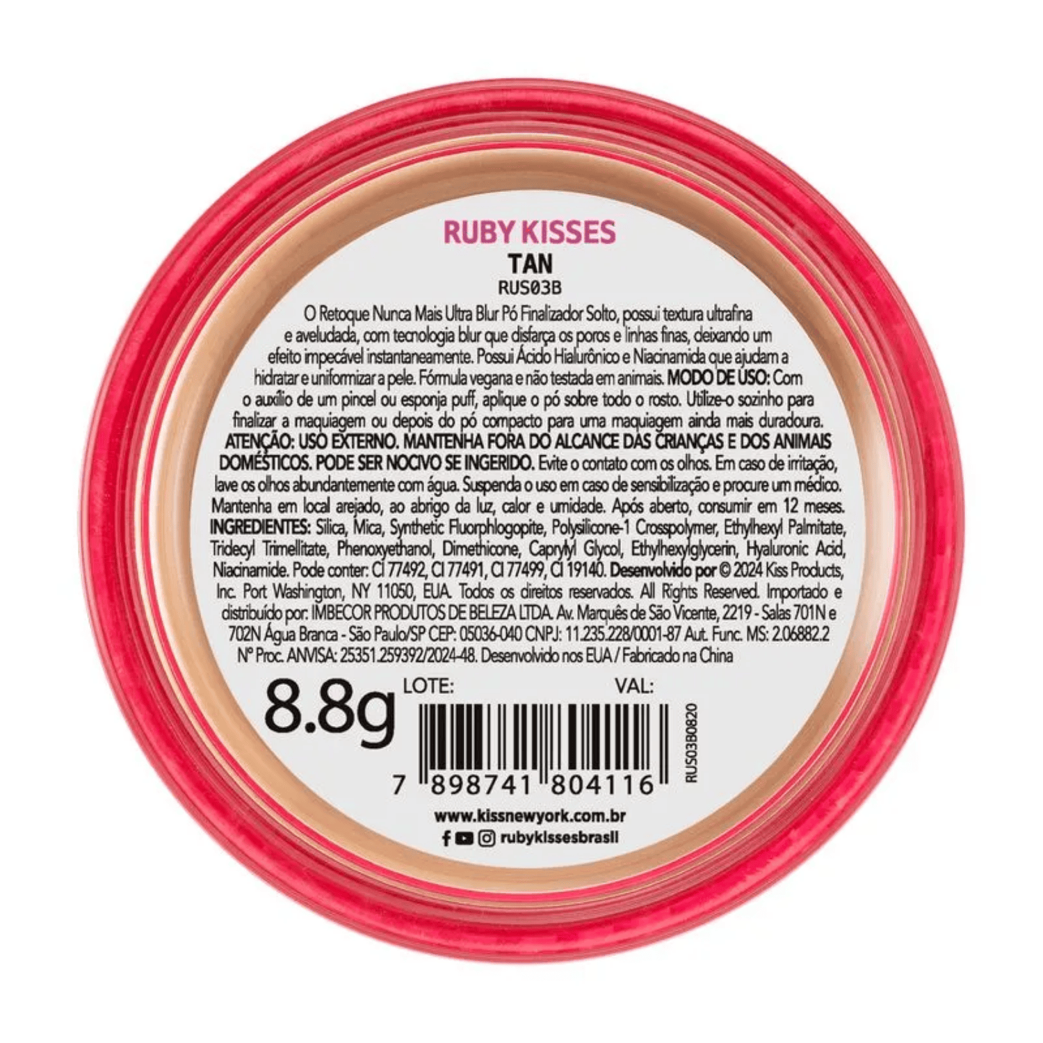 Po Solto Ultra Blur Ruby Kisses Retoque Nunca Mais Tan 3