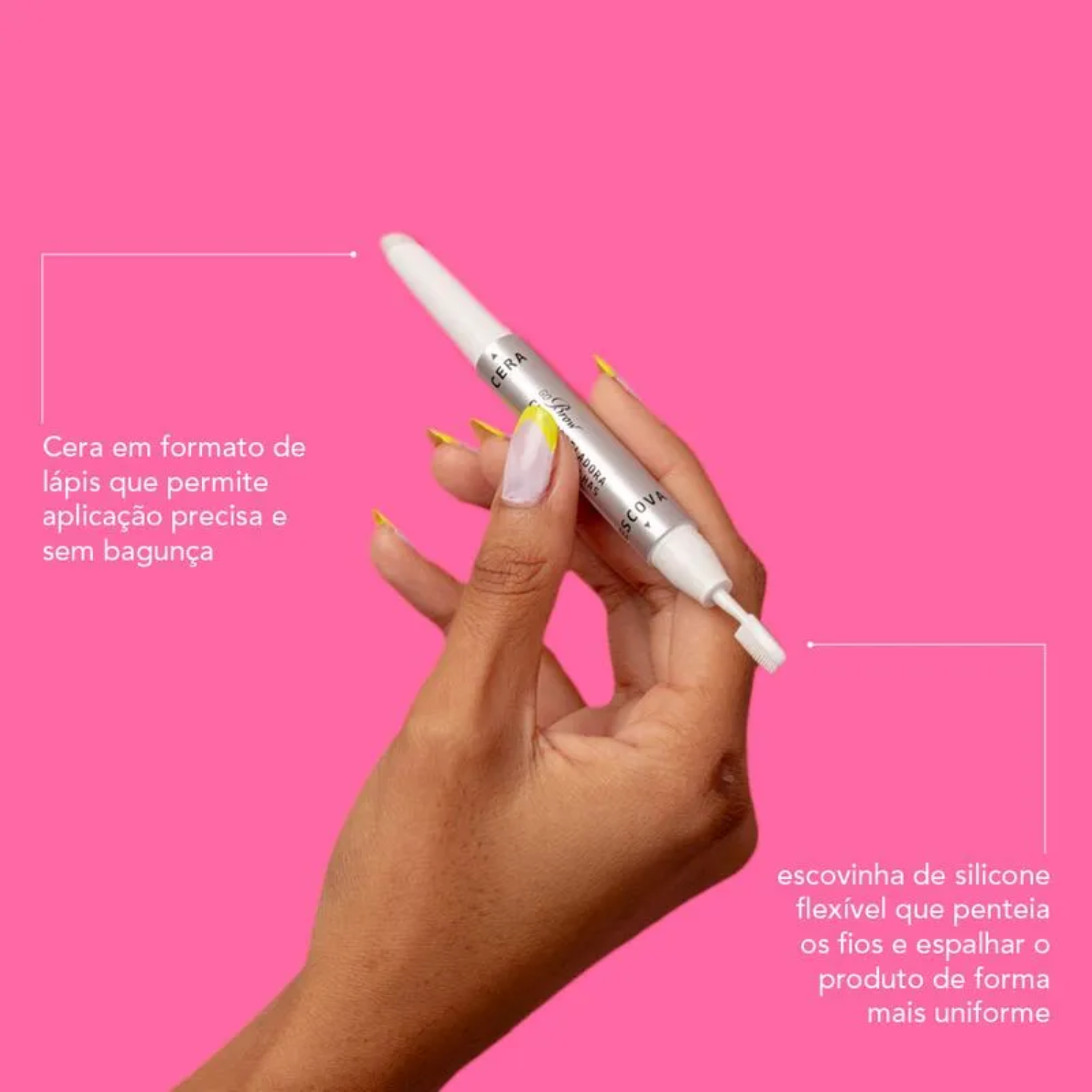 Cera Modeladora de Sobrancelhas Go Brow Ruby Kisses 1,15g 5