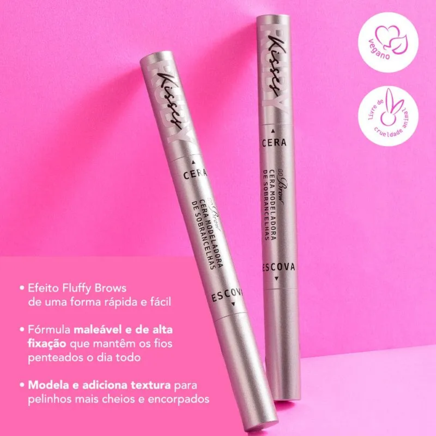 Cera Modeladora de Sobrancelhas Go Brow Ruby Kisses 1,15g 6