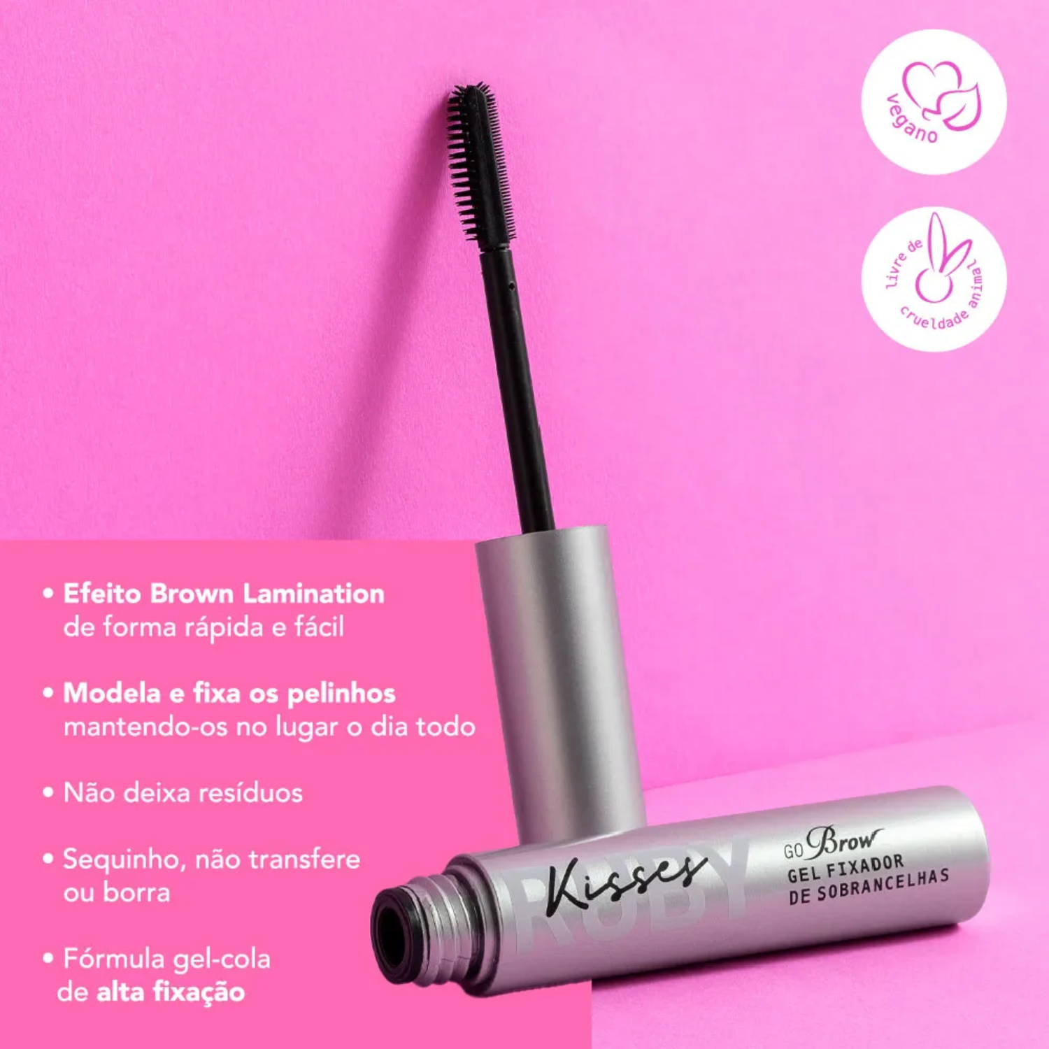 Gel Fixador de Sobrancelhas Go Brow Ruby Kisses 6ml 5