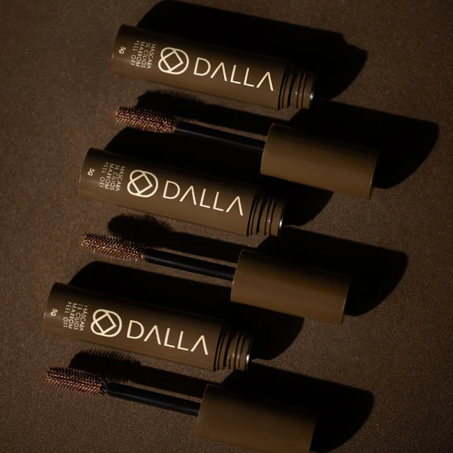 Mascara de Cilios Marrom Peel Off Dalla Makeup Marrom 5