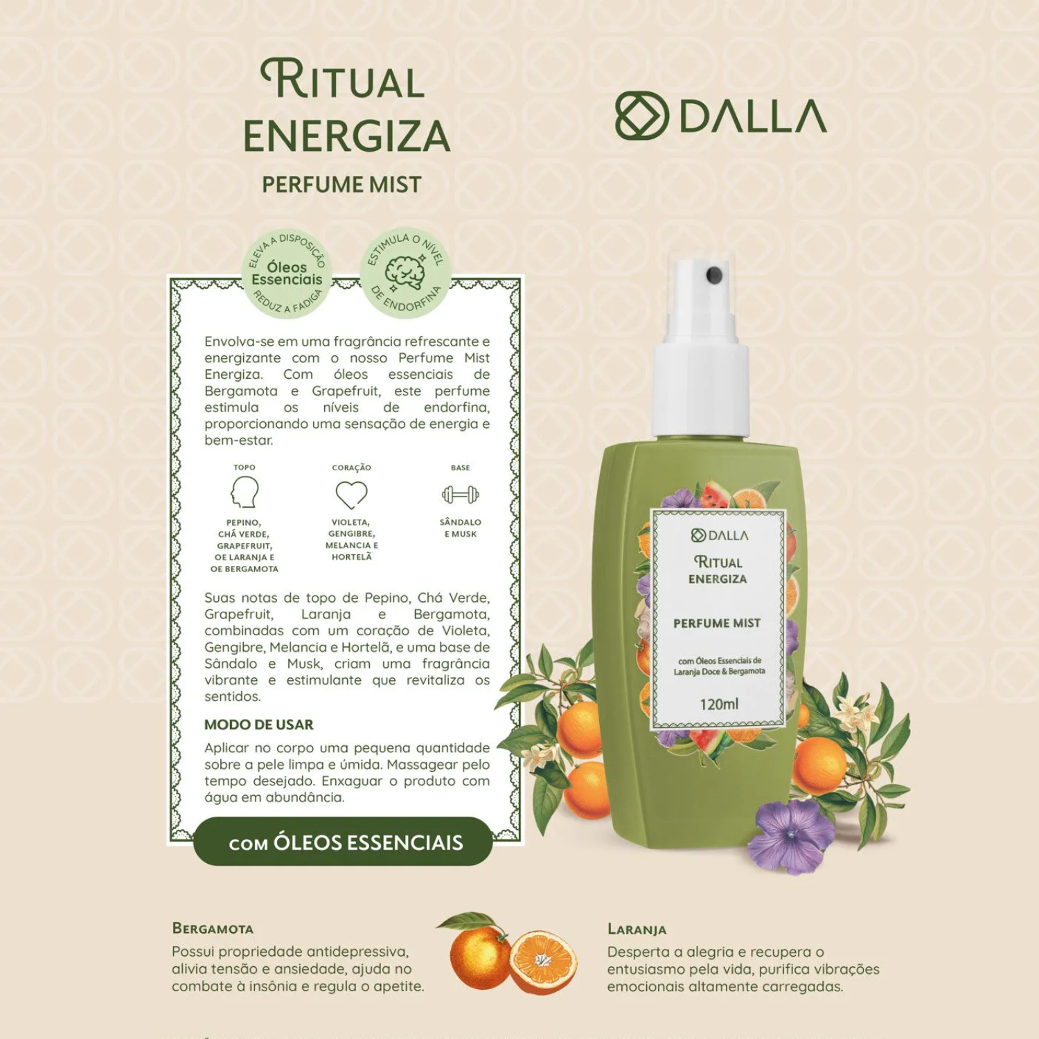Perfume Mist Ritual Energiza Dalla Makeup 120ml 2