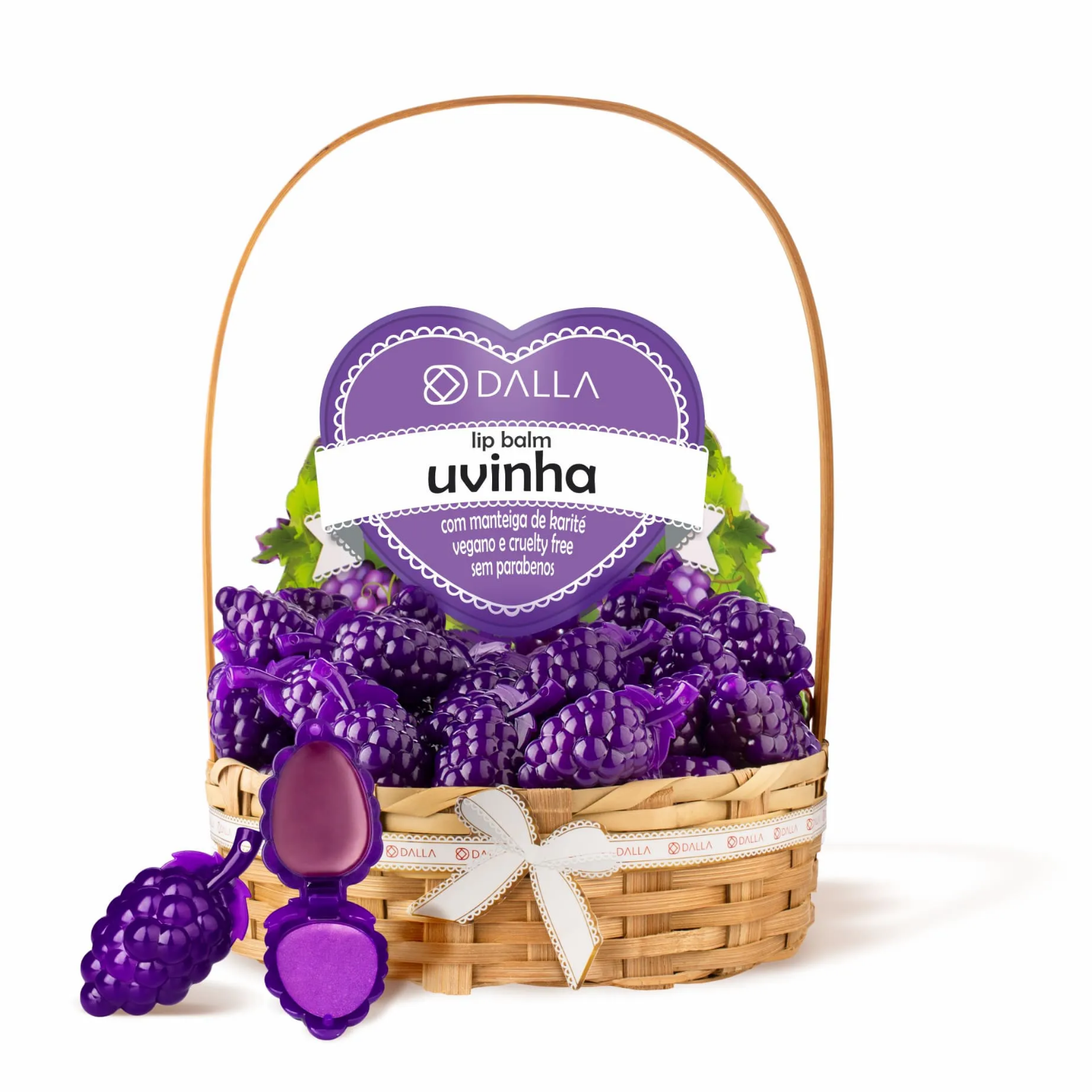 Lip Balm Uvinha Dalla Makeup Lilás 4