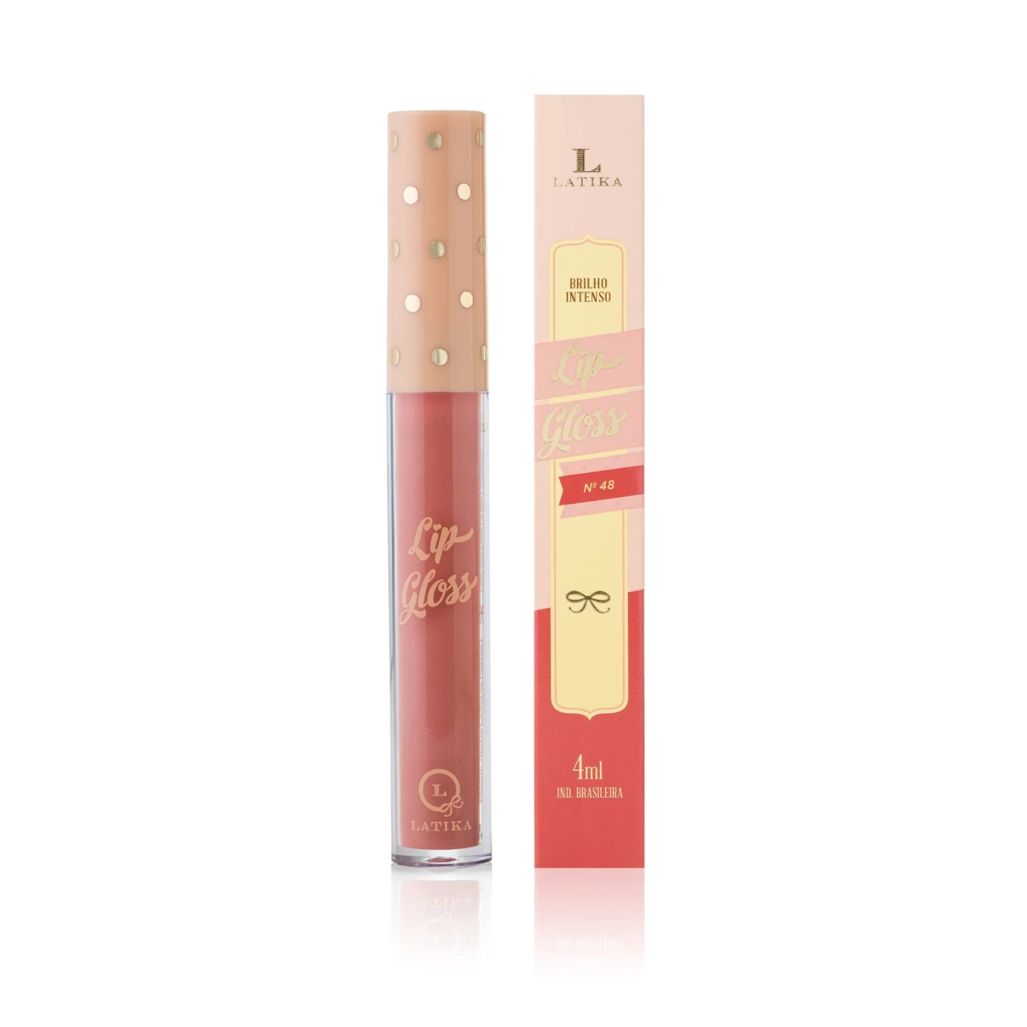 Lip Gloss Latika - Brilho Intenso e Pigmentado Cor N48 2