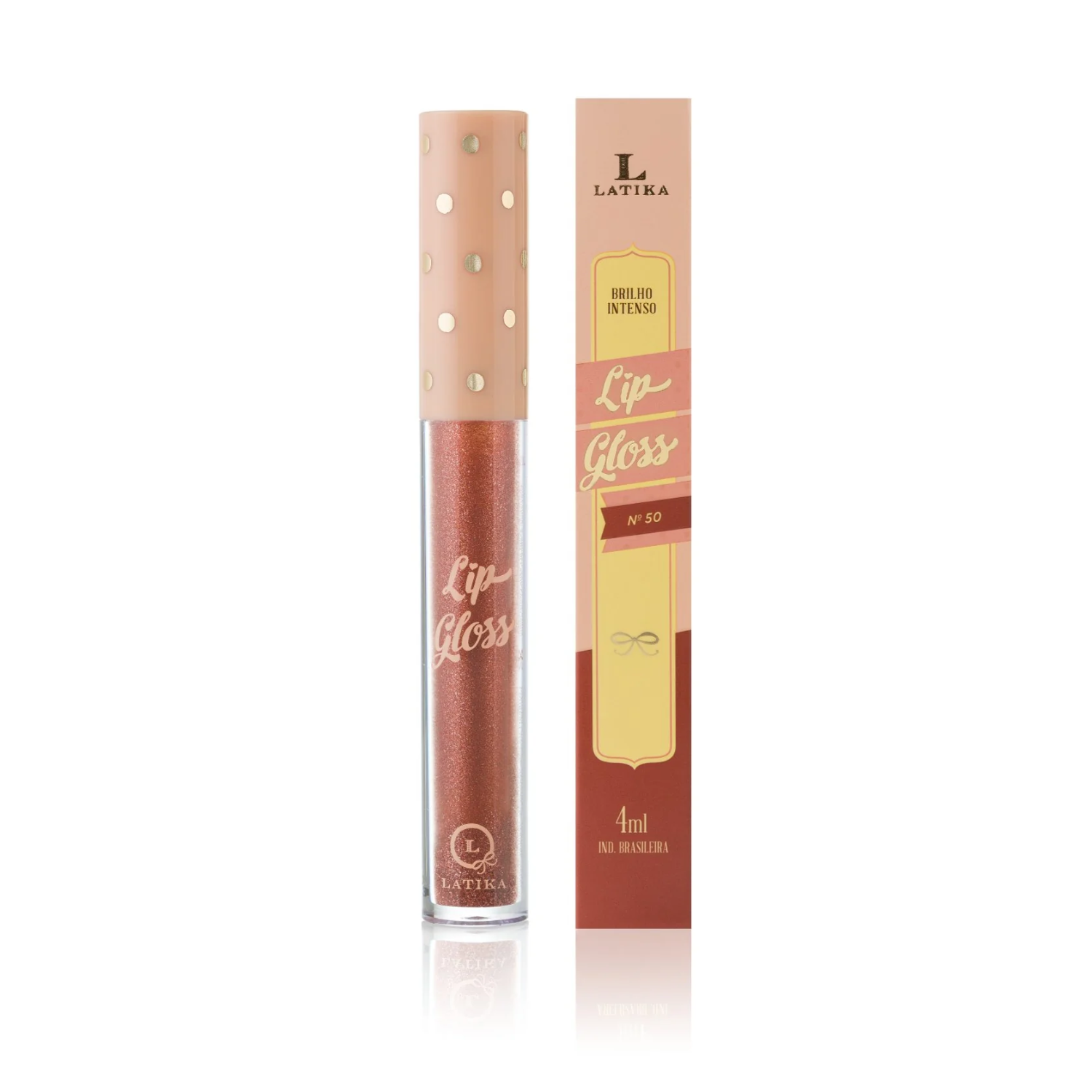 Lip Gloss Latika - Brilho Intenso e Pigmentado Cor N50 2