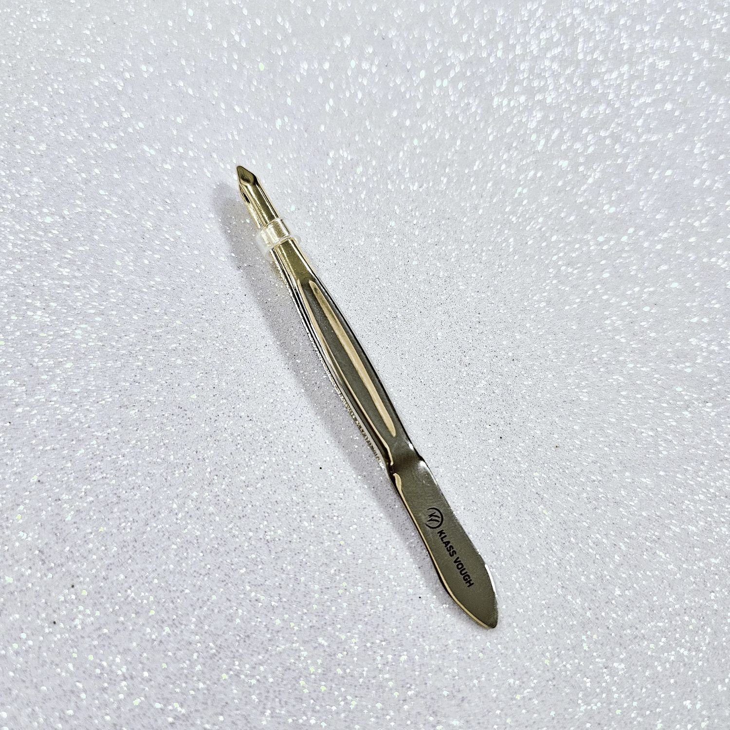 Pinca Profissional Ponta Reta Curva TW-195DHG Klass Vough Prata 5