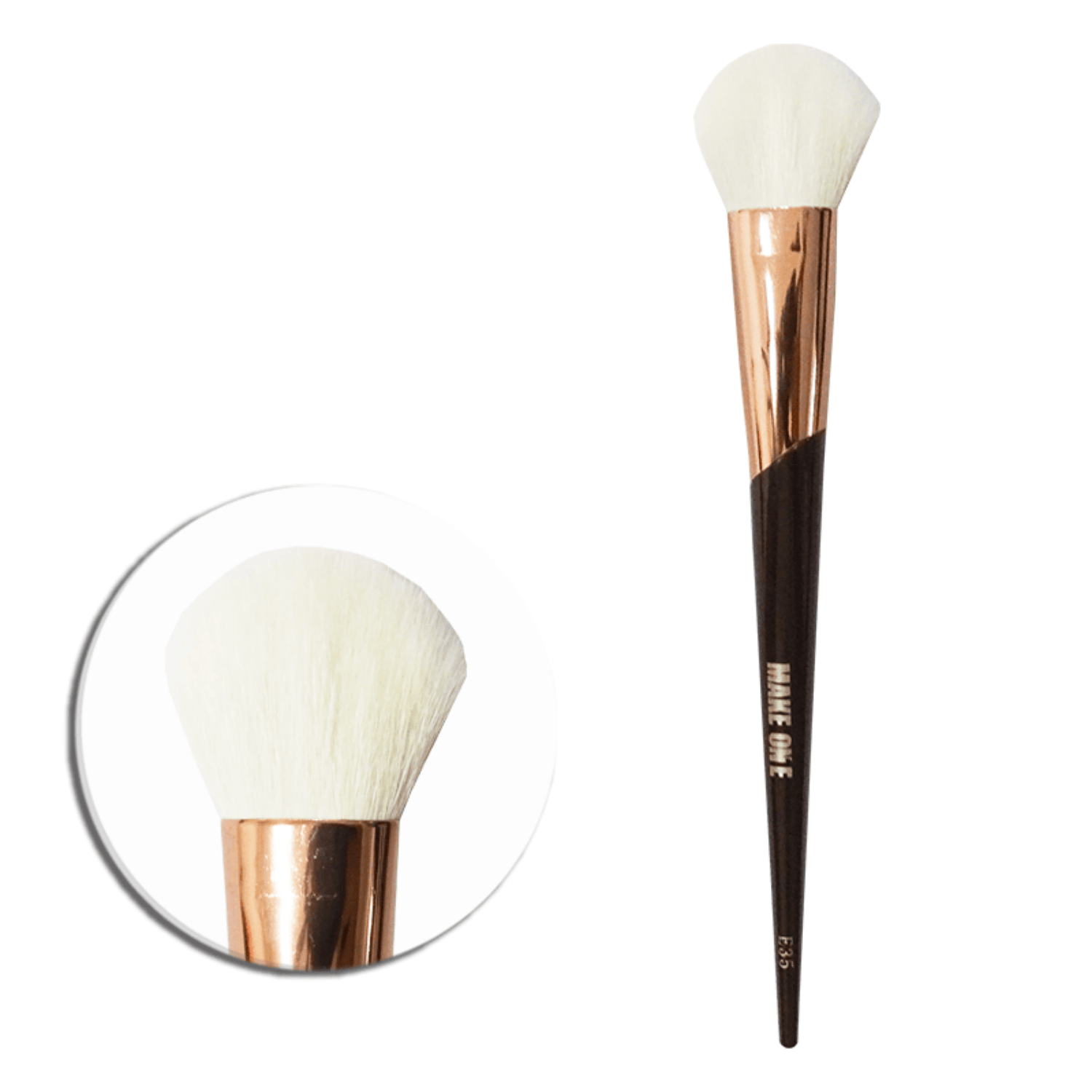 Pincel  Para Iluminador Essence E35 - MK9560 -  Make One Preto 2