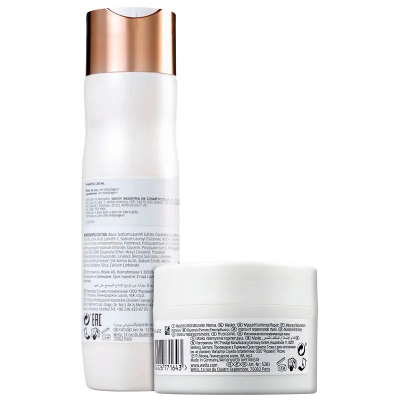 Kit Fusion cabelos danificados Wella Shampoo e Mascara ÚNICO 5