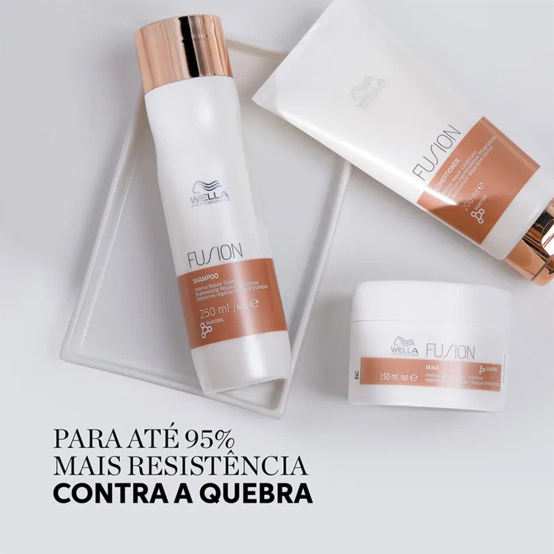 Kit Fusion cabelos danificados Wella Shampoo e Mascara ÚNICO 8