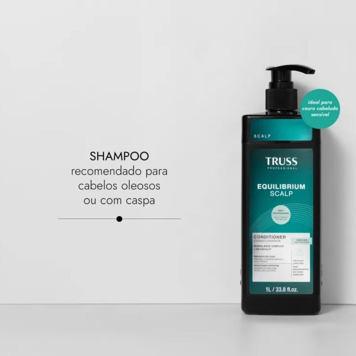 Kit Equilibrium Scalp Shampoo + Condicionador 1 Litro Truss ÚNICO 3