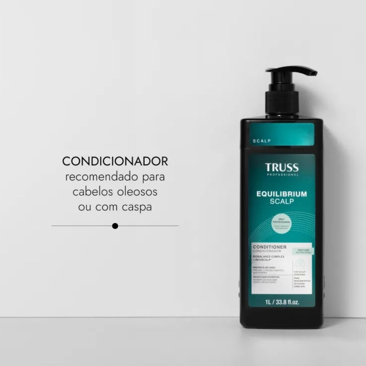 Kit Equilibrium Scalp Shampoo + Condicionador 1 Litro Truss ÚNICO 5
