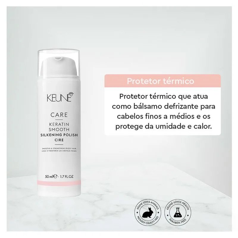 Keune Care Keratin Smooth Silkening Polish Protetor Termico 50ml 50ml 2